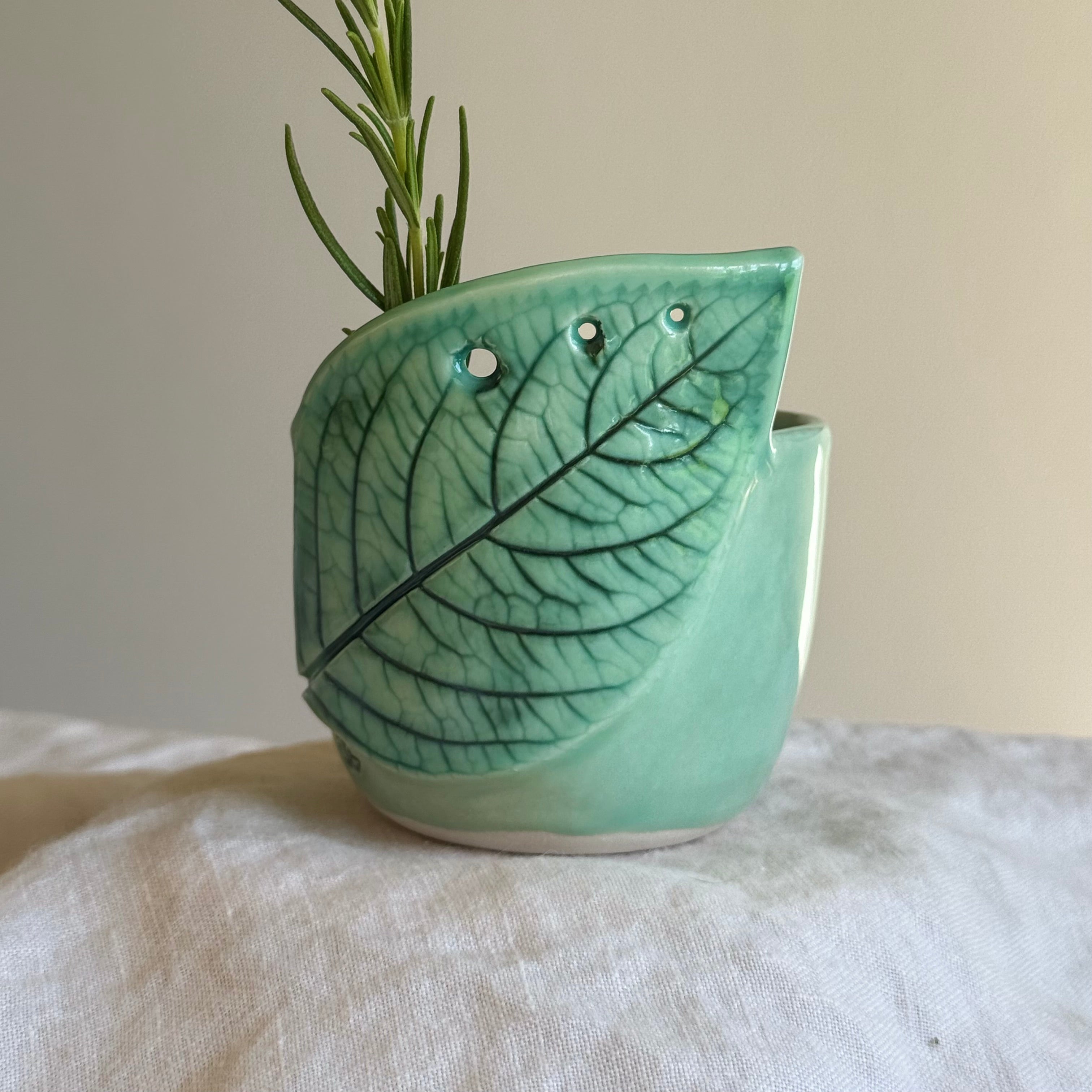 Herbie | Ceramic Herb Stripper | Wheel Thrown Pottery