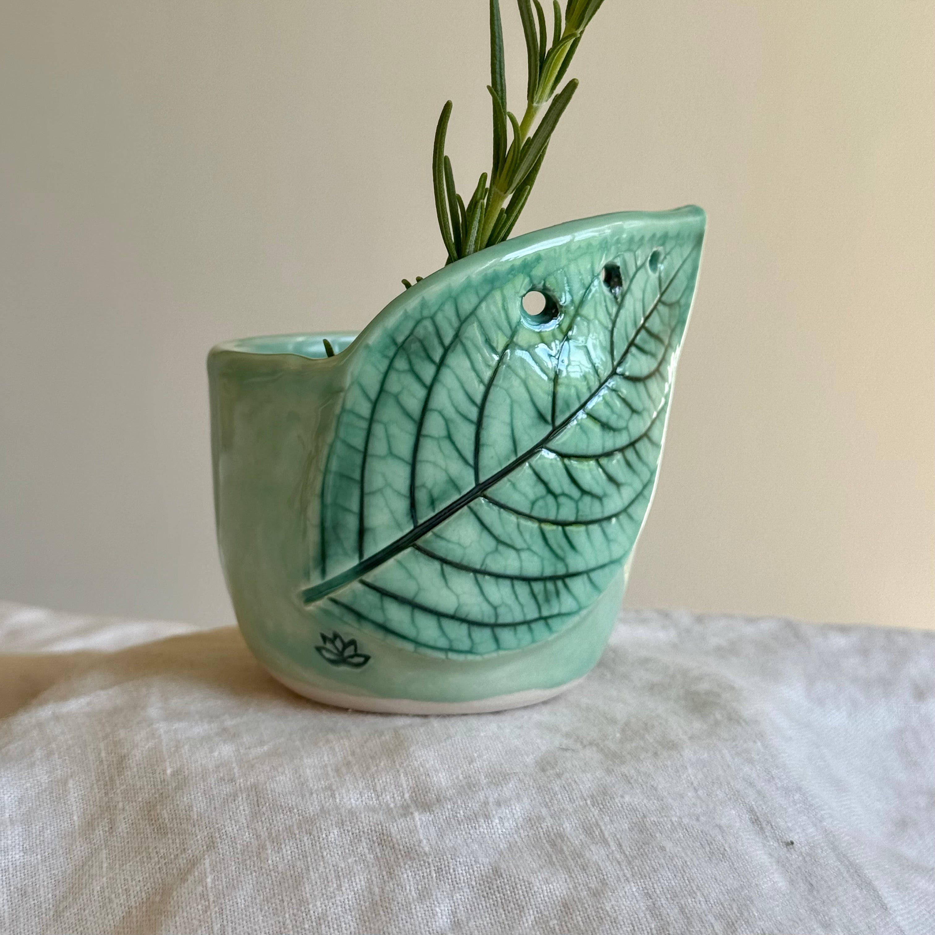 Herbie | Ceramic Herb Stripper | Wheel Thrown Pottery