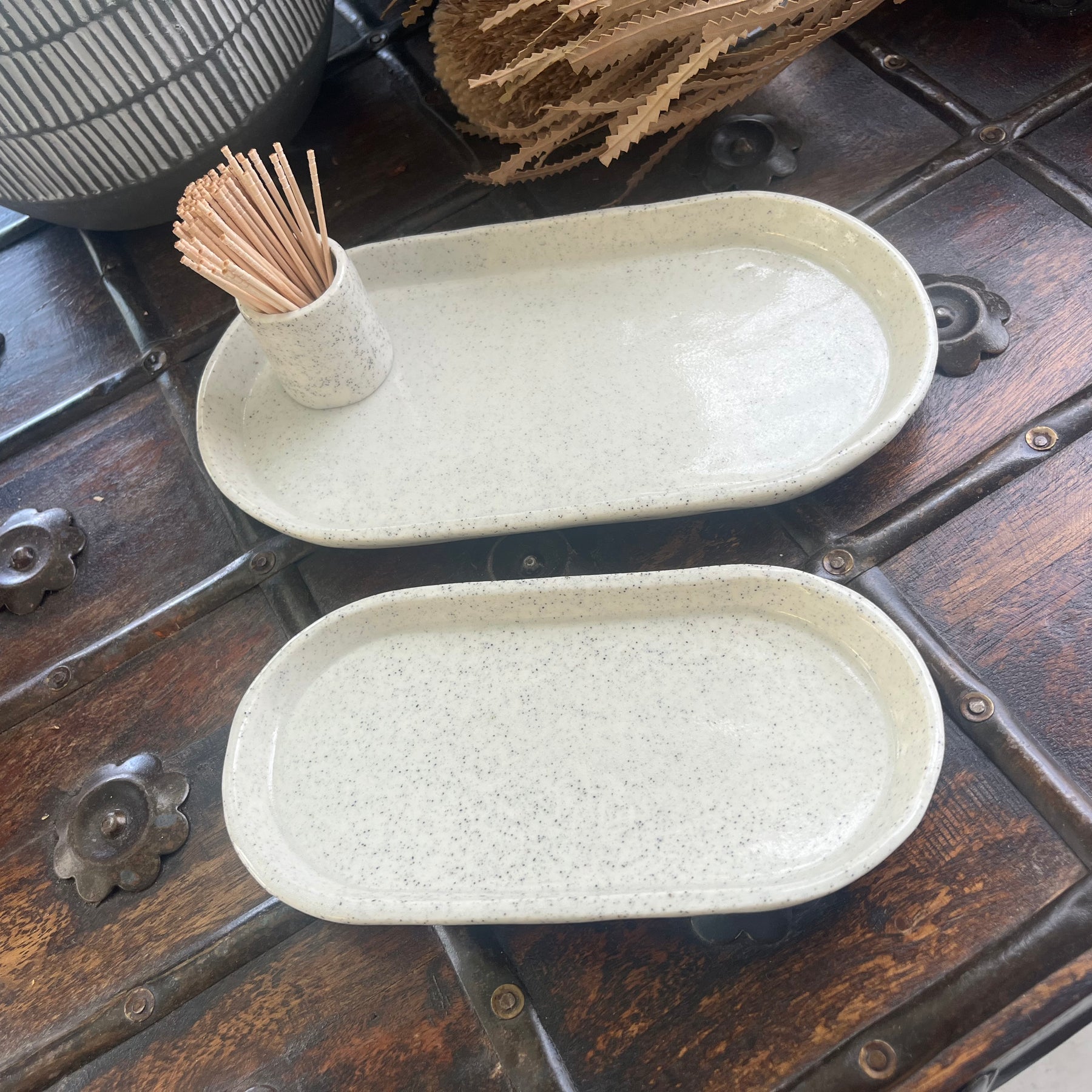 Three-Piece Ceramic Serving Set