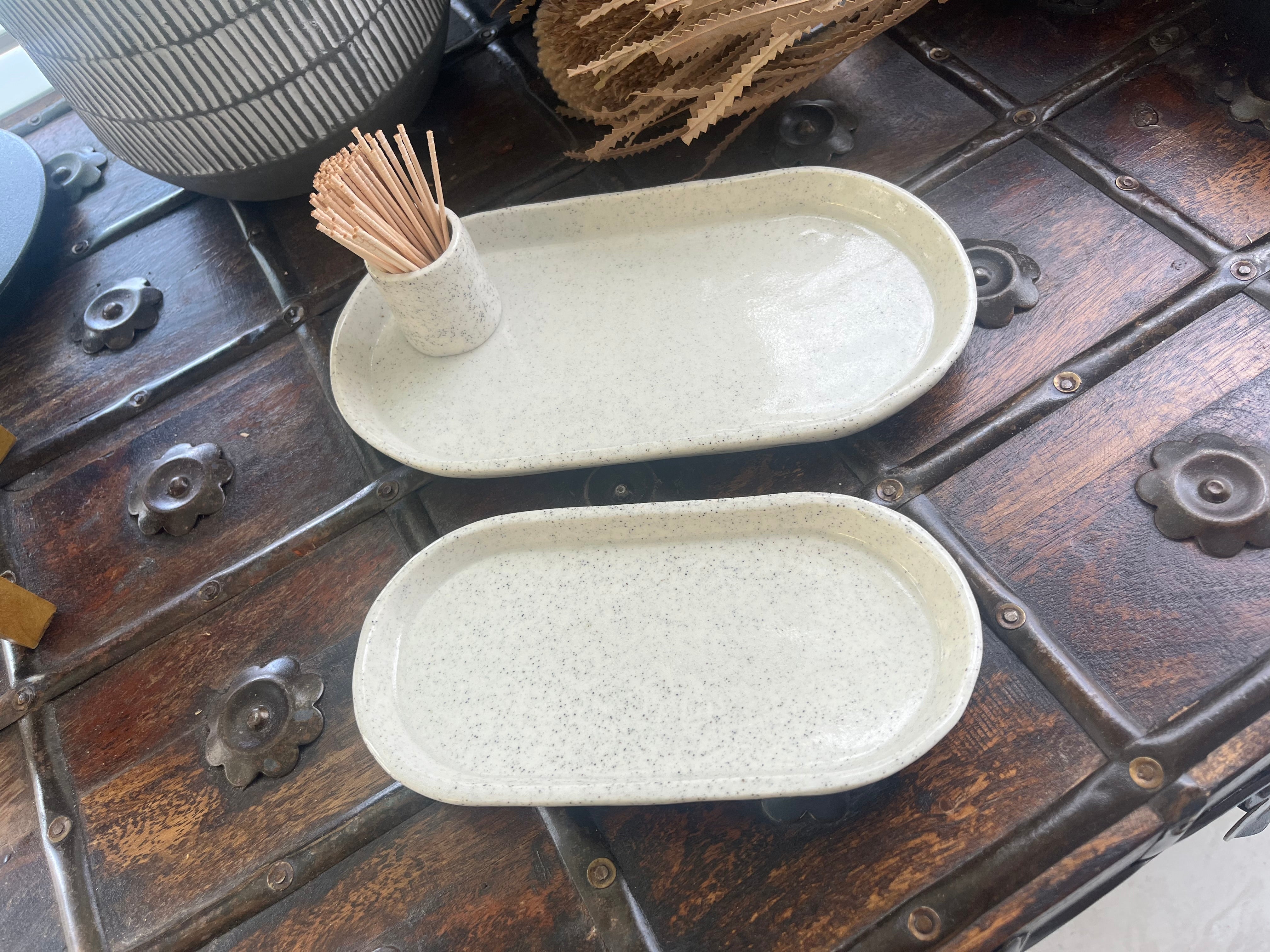Three-Piece Ceramic Serving Set