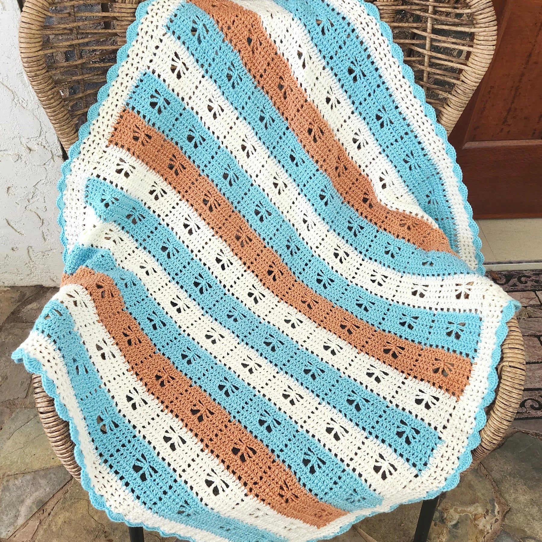 Call the Midwife Crocheted Blanket... Butterfly Variation