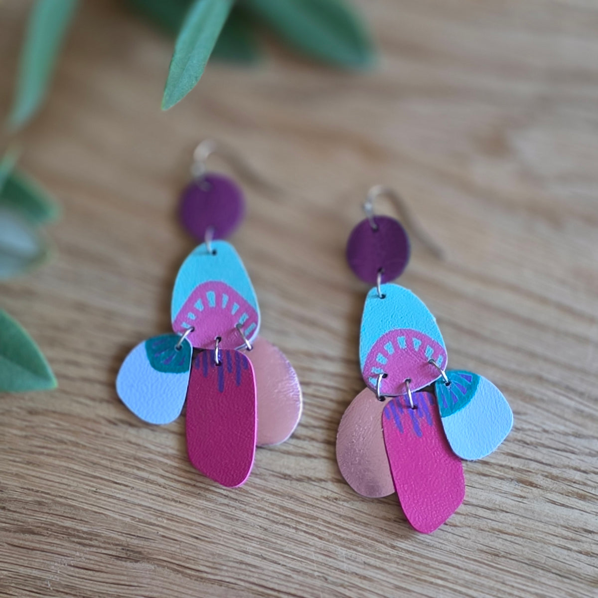 Audace Musa Leather Earrings– Garden Party