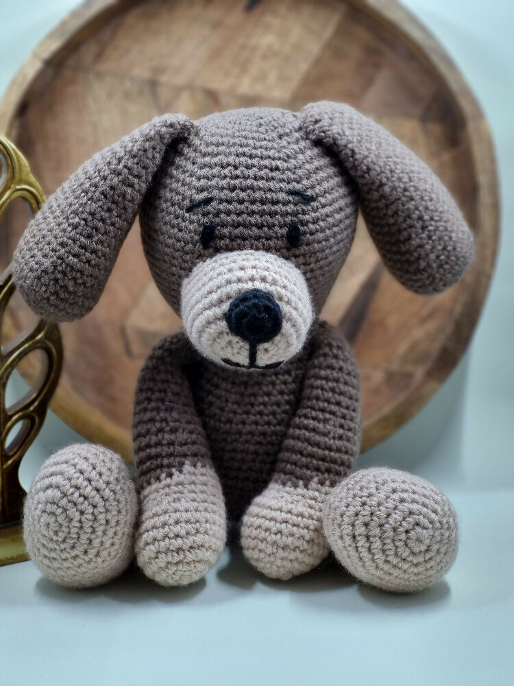 Puppy dog crochet toy