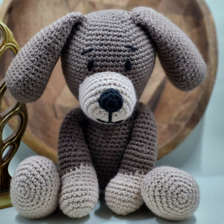 Puppy dog crochet toy