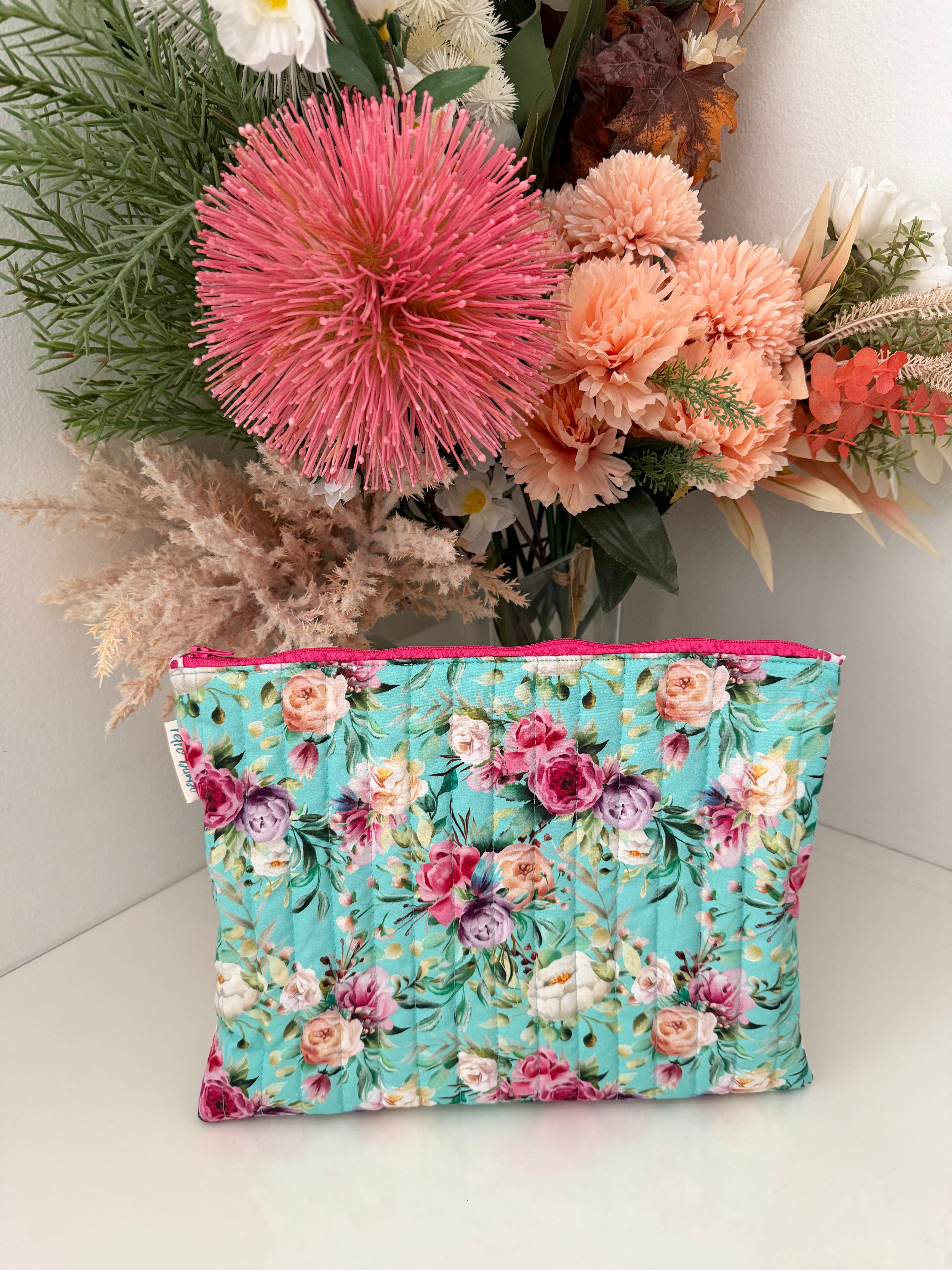 Quilted IPad Zipper Pouch - Various Designs