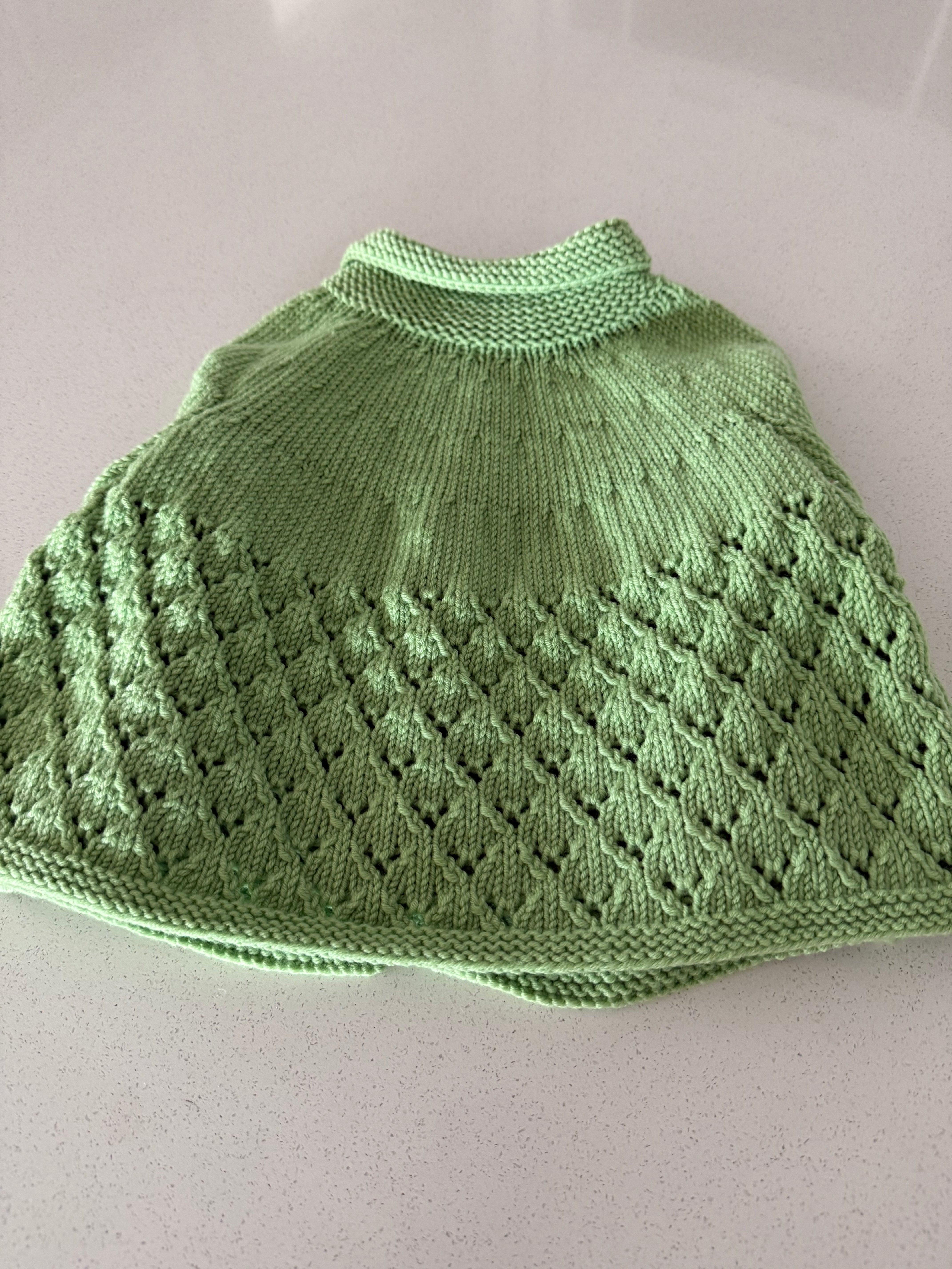 Lace and Diamond Cardigan, Size 12-18months