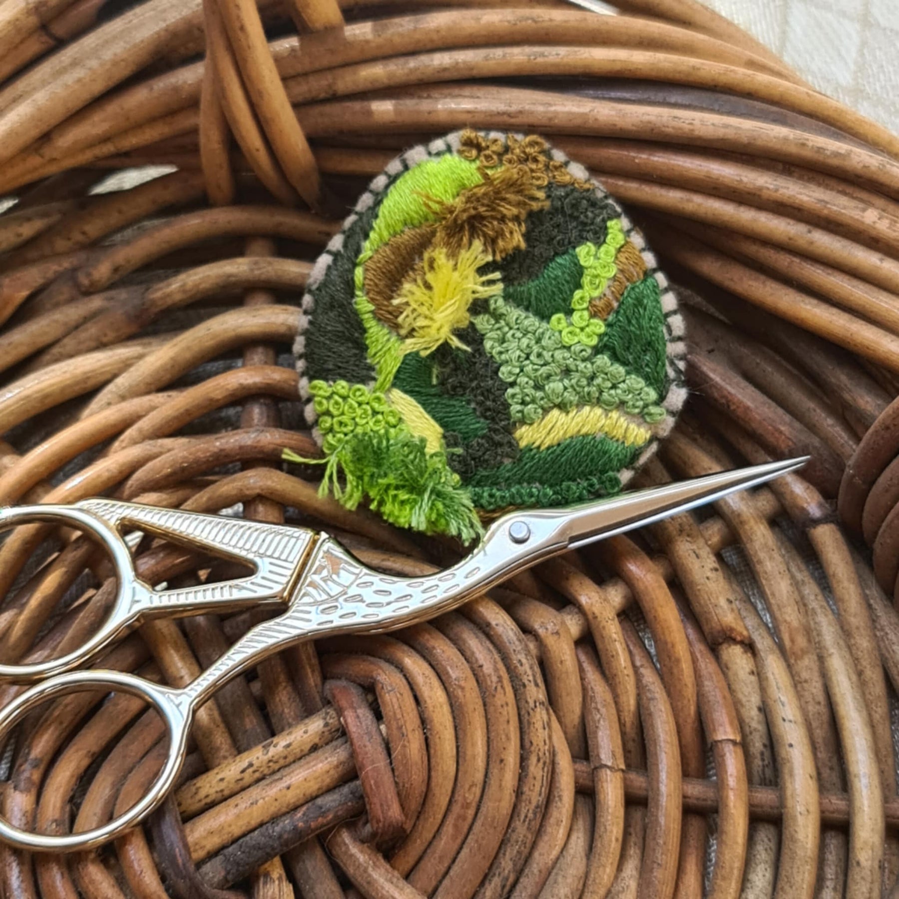 Mossy Brooch