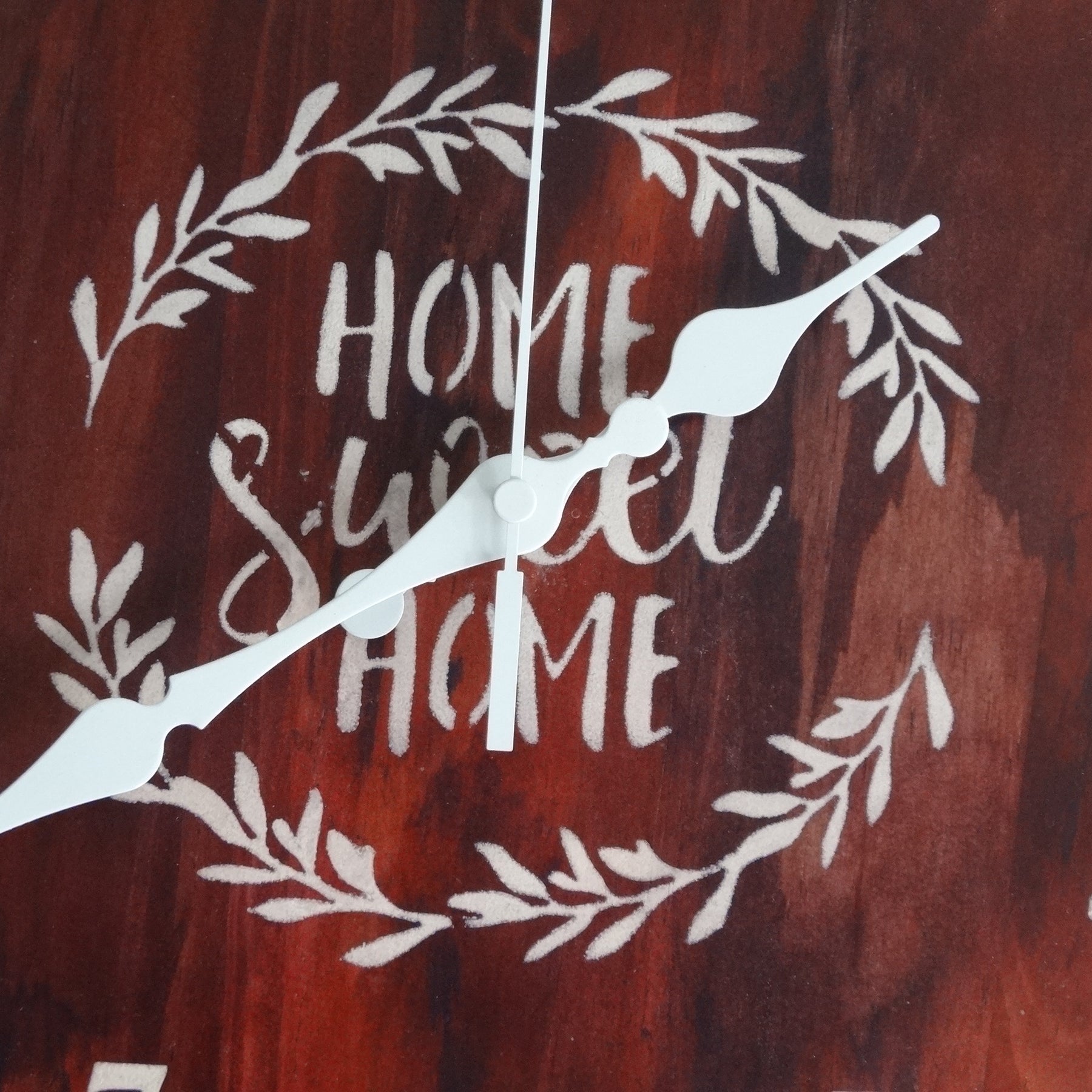 Farmhouse  Burgundy Wall clock