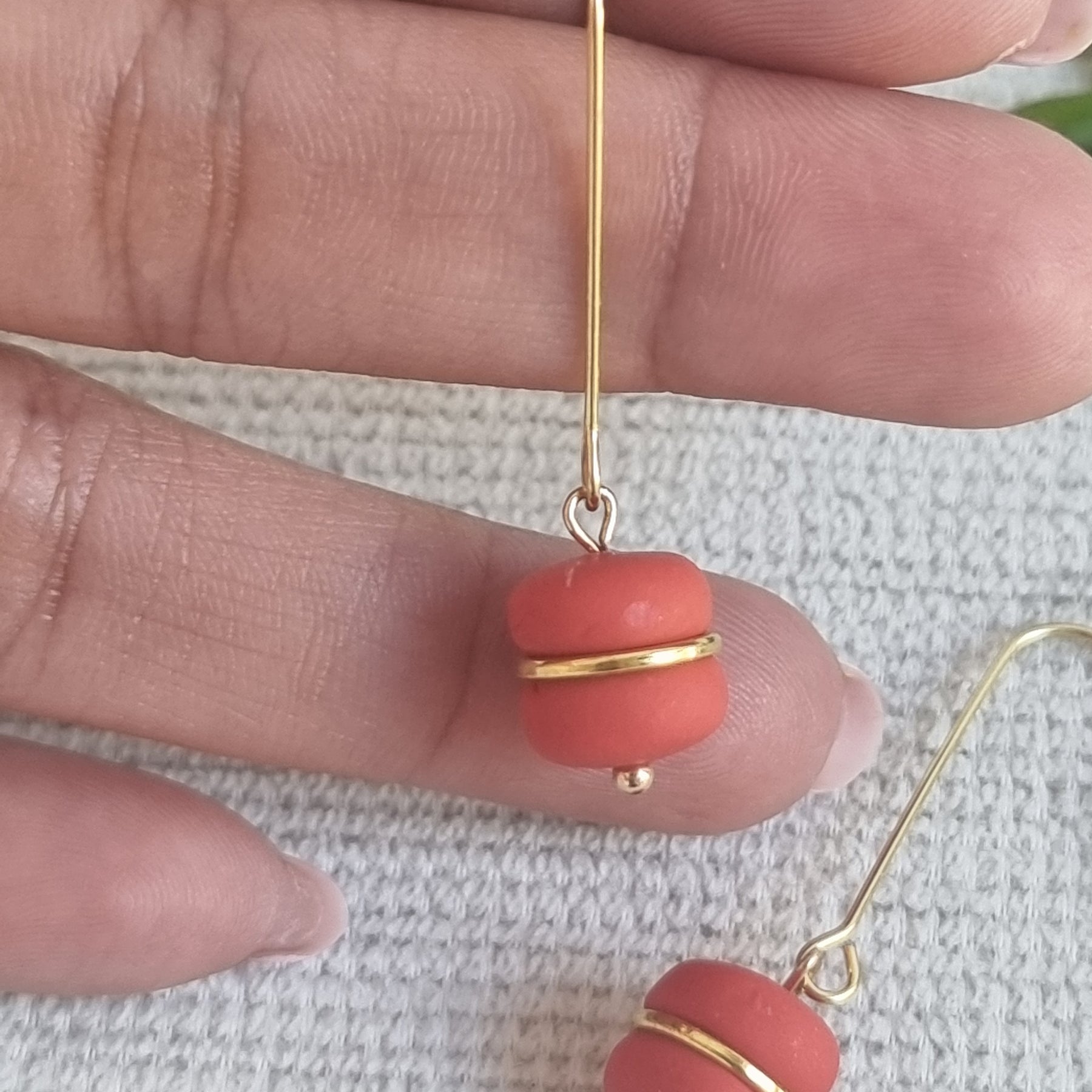 Chrimson Gold Dangles