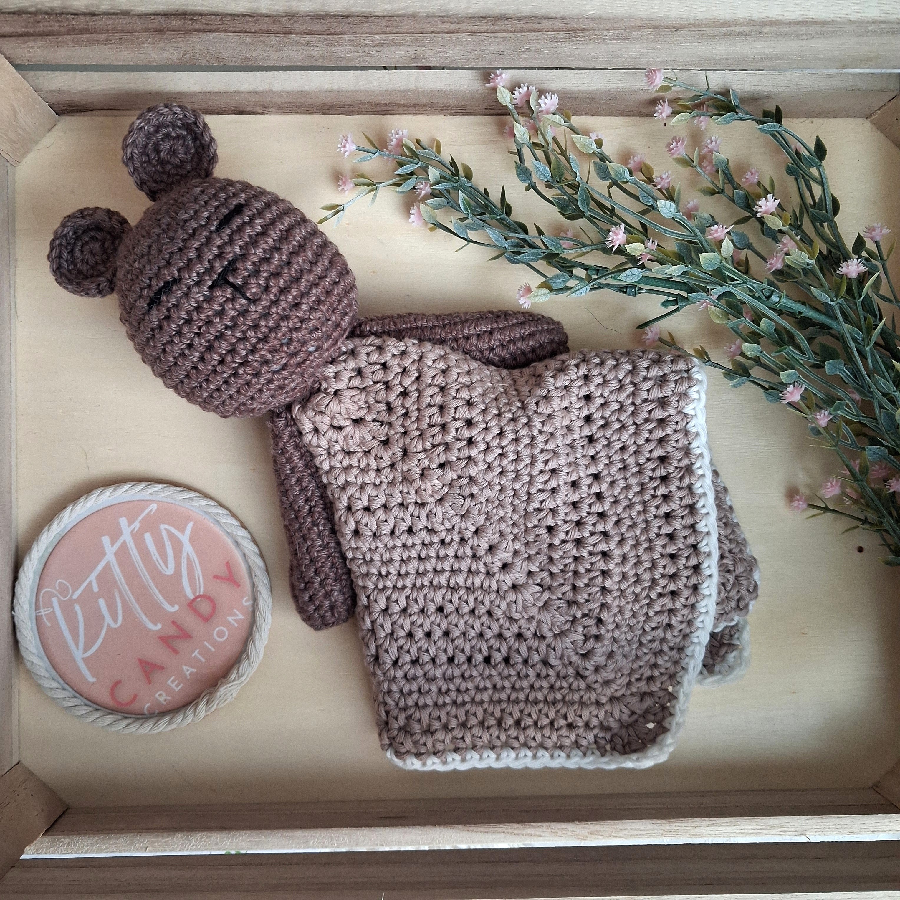 Handmade Crochet Lovey Blanket/Comforter - 100% Cotton (multiple colours)