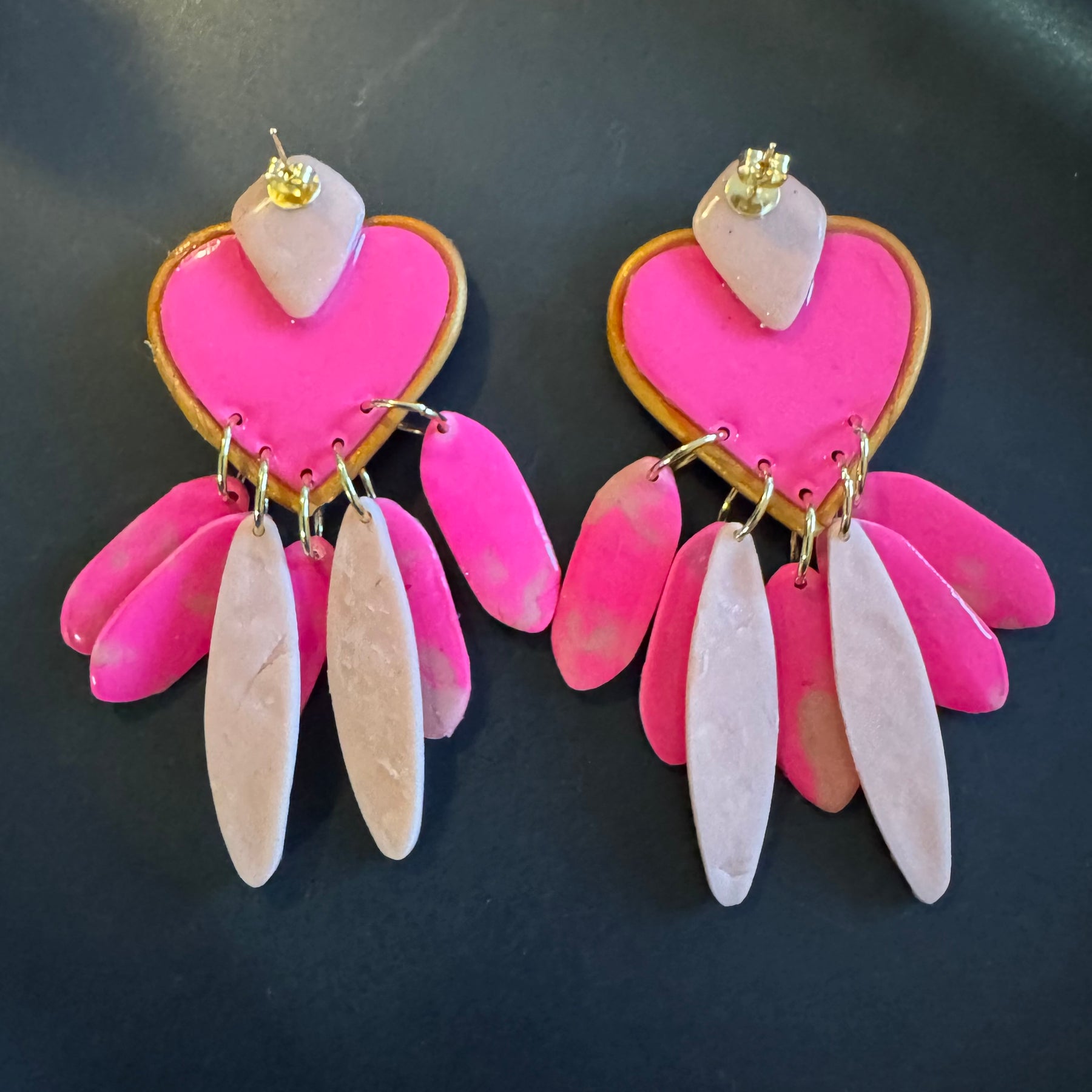 Tutu polymer clay earrings
