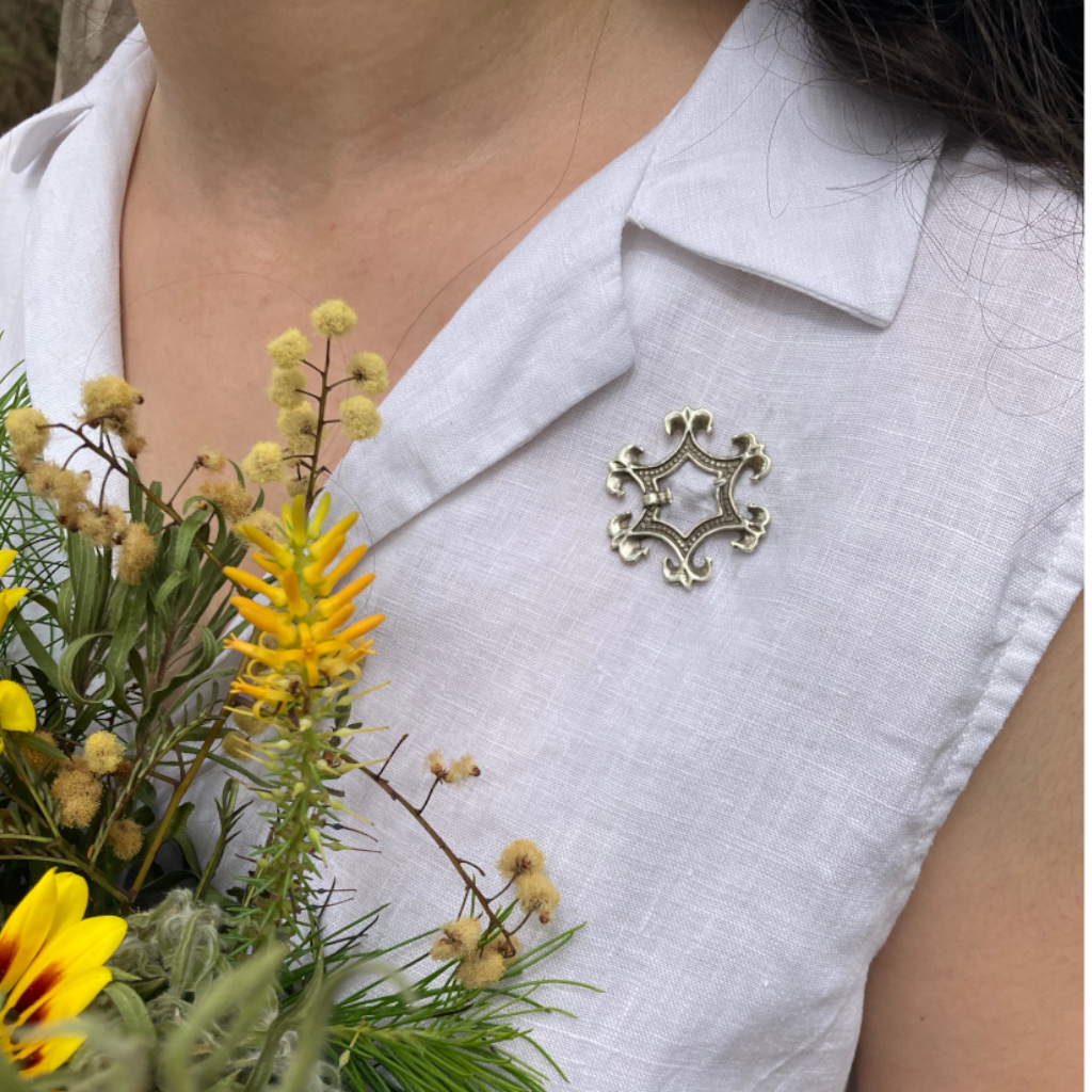 Sterling Silver Fleur-de-Lis Brooch