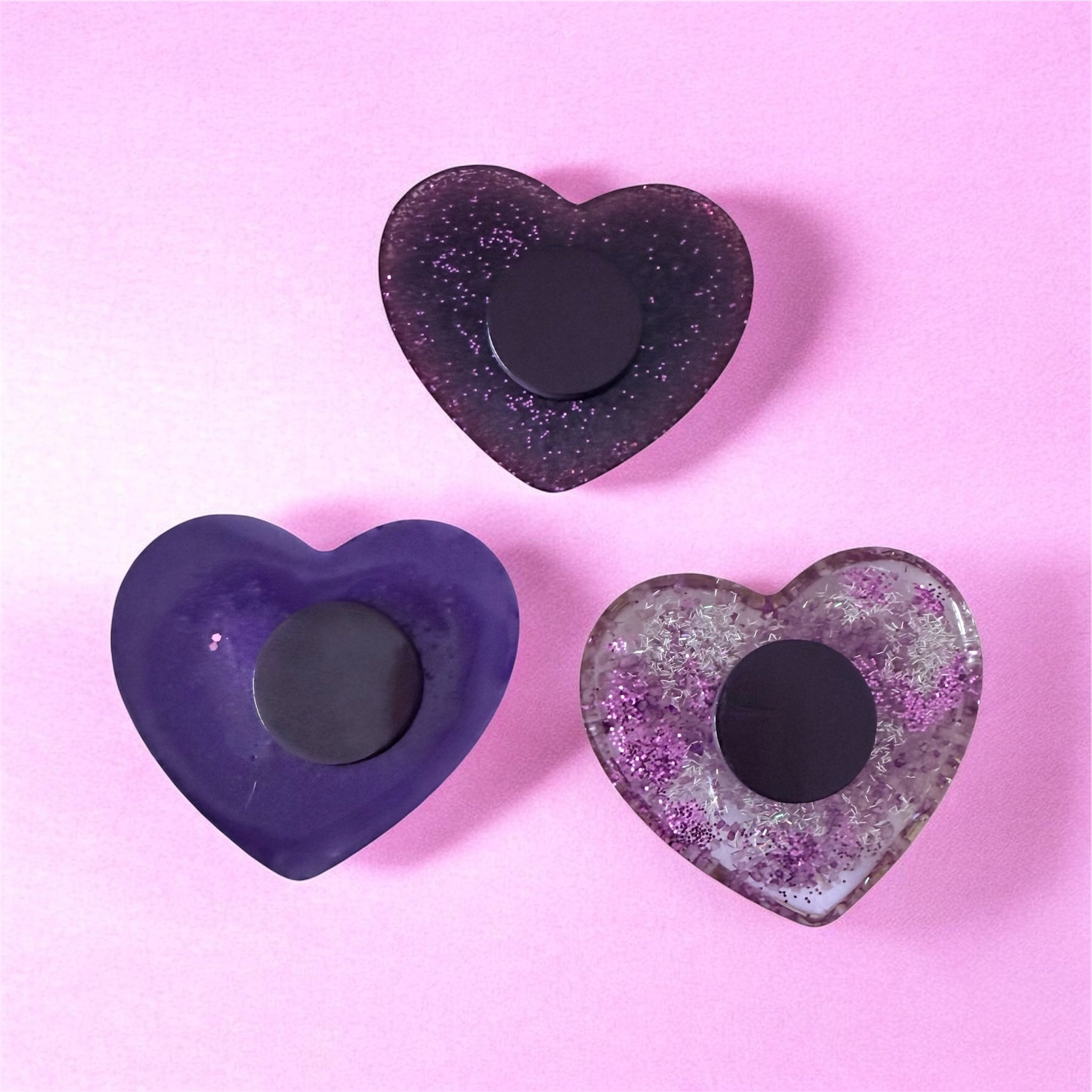 Set Of 3 Heart Magnets