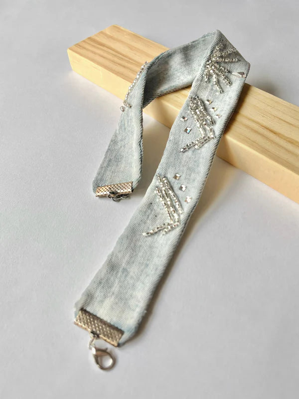 STARDUST DENIM x Ethnic Fusion | 2 colors| jeans choker, necklace | beaded