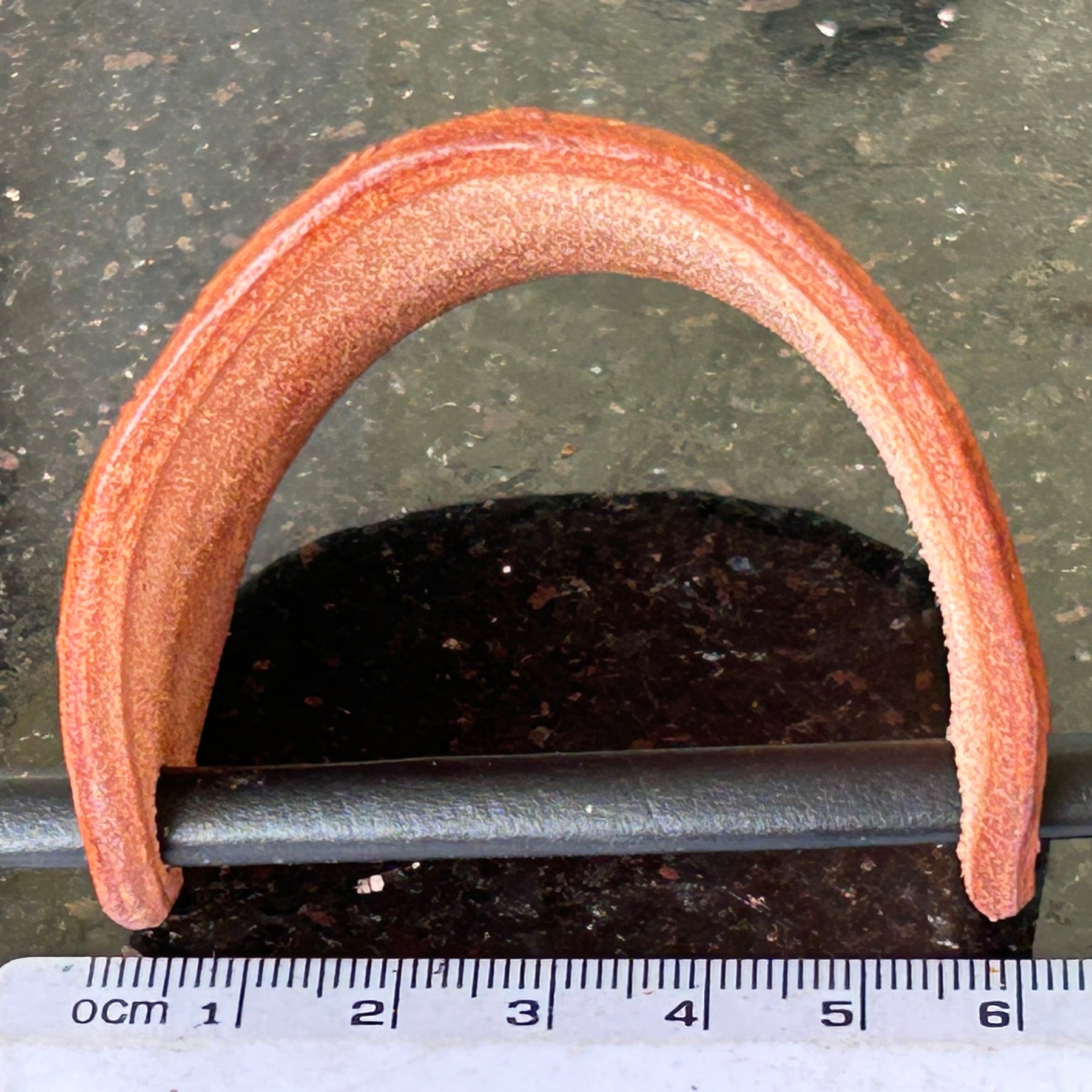 Handcrafted Leather Frog Hair Barrette