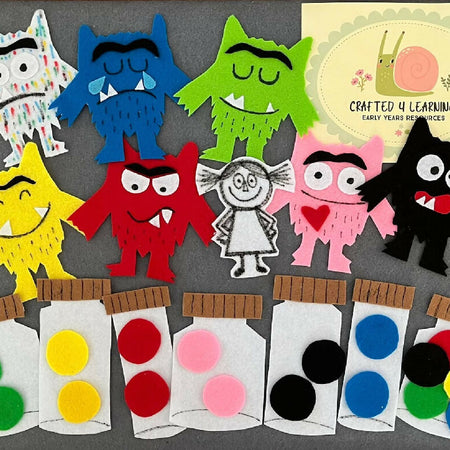 The Colourful Monsters - Felt Board Set