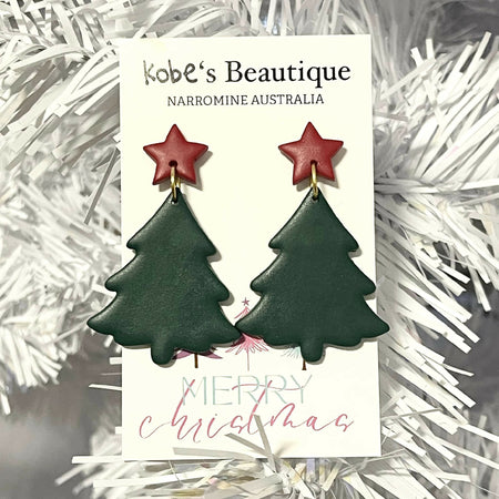 Traditional Christmas Tree Earrings