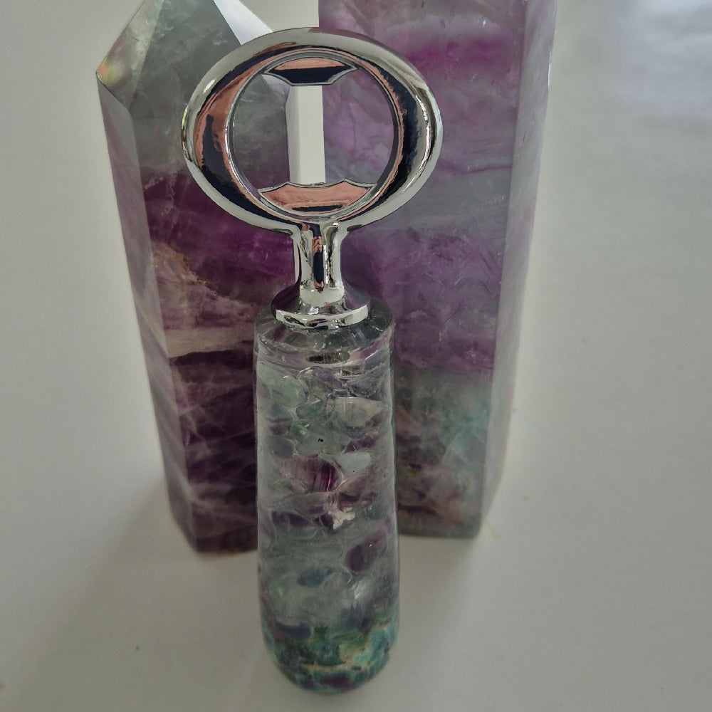 Ruby and fluorite bottle opener 6