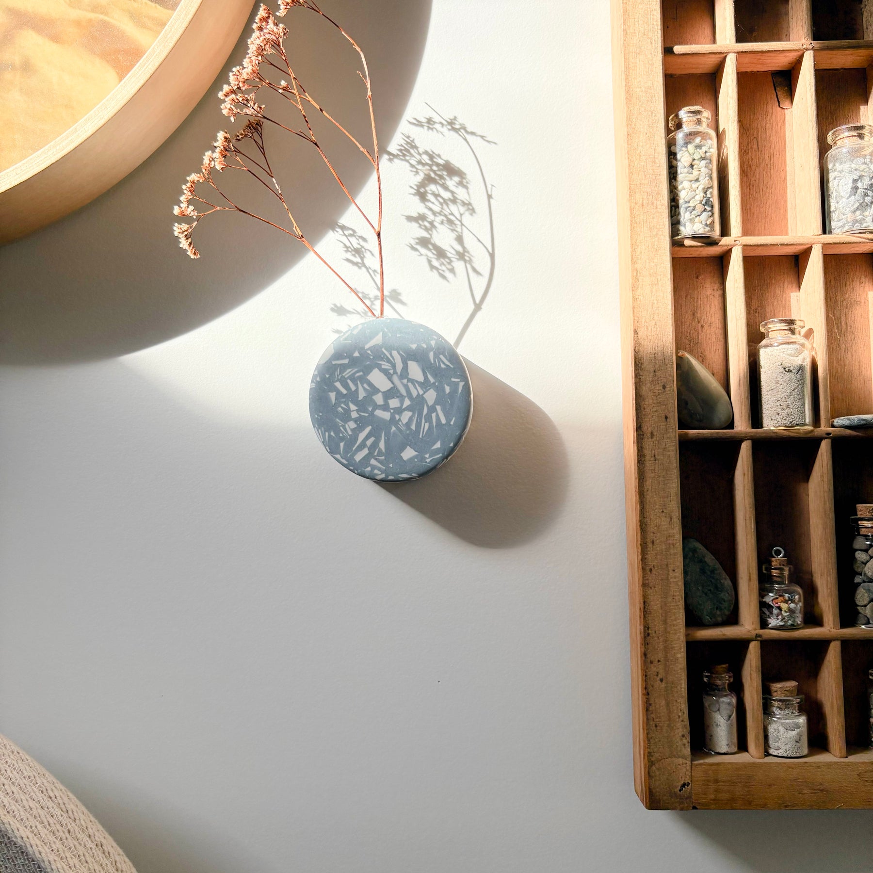 mini terrazzo wall vase