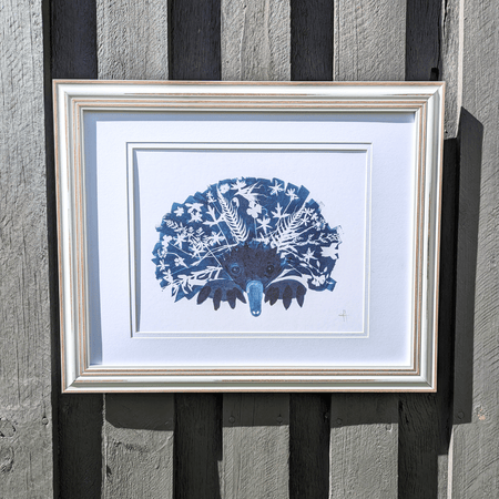 Echidna Art Print from Native Flowers, Wambiyala