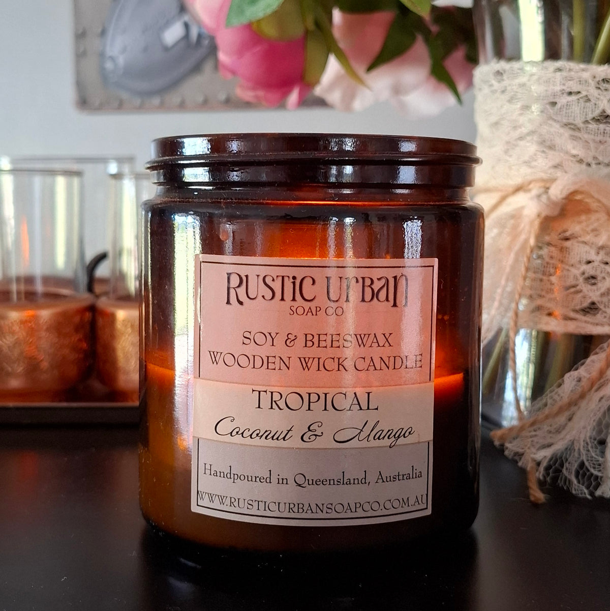 Wood Wick candle - Soy & Beeswax