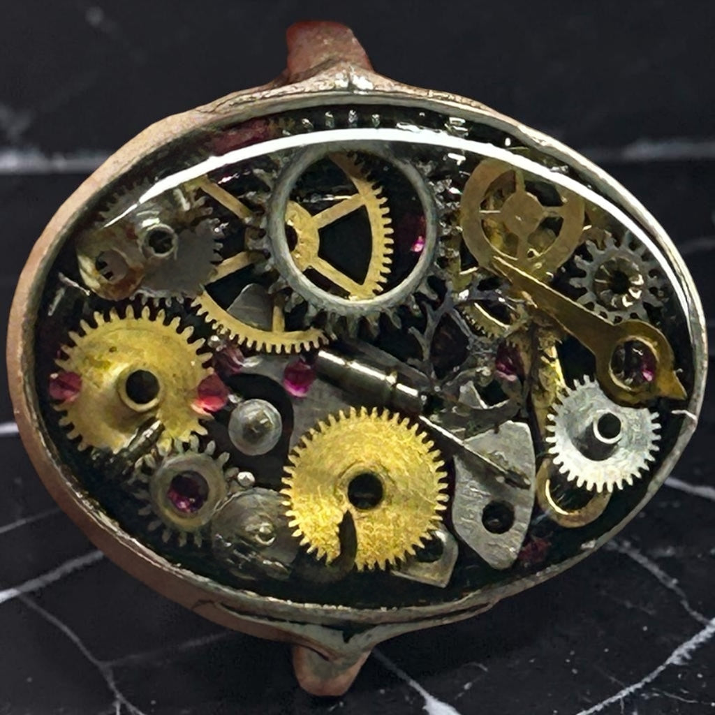 Steampunk watch parts Ladies ring