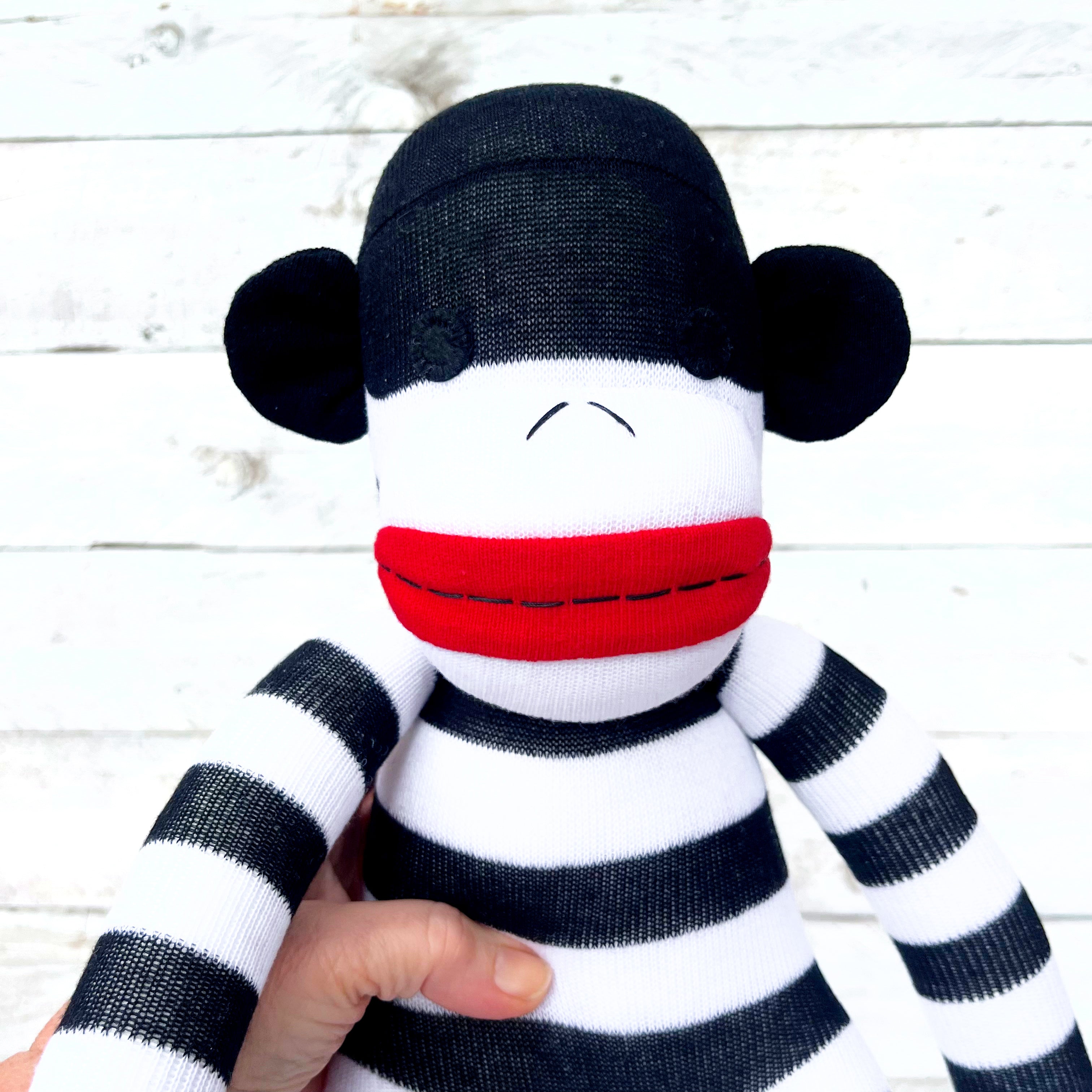 Wilson the Sock Monkey - READY TO SHIP soft toy