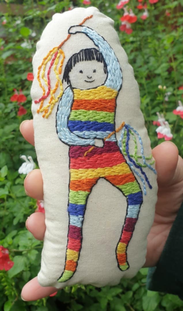 Collections textile little person character Tansy