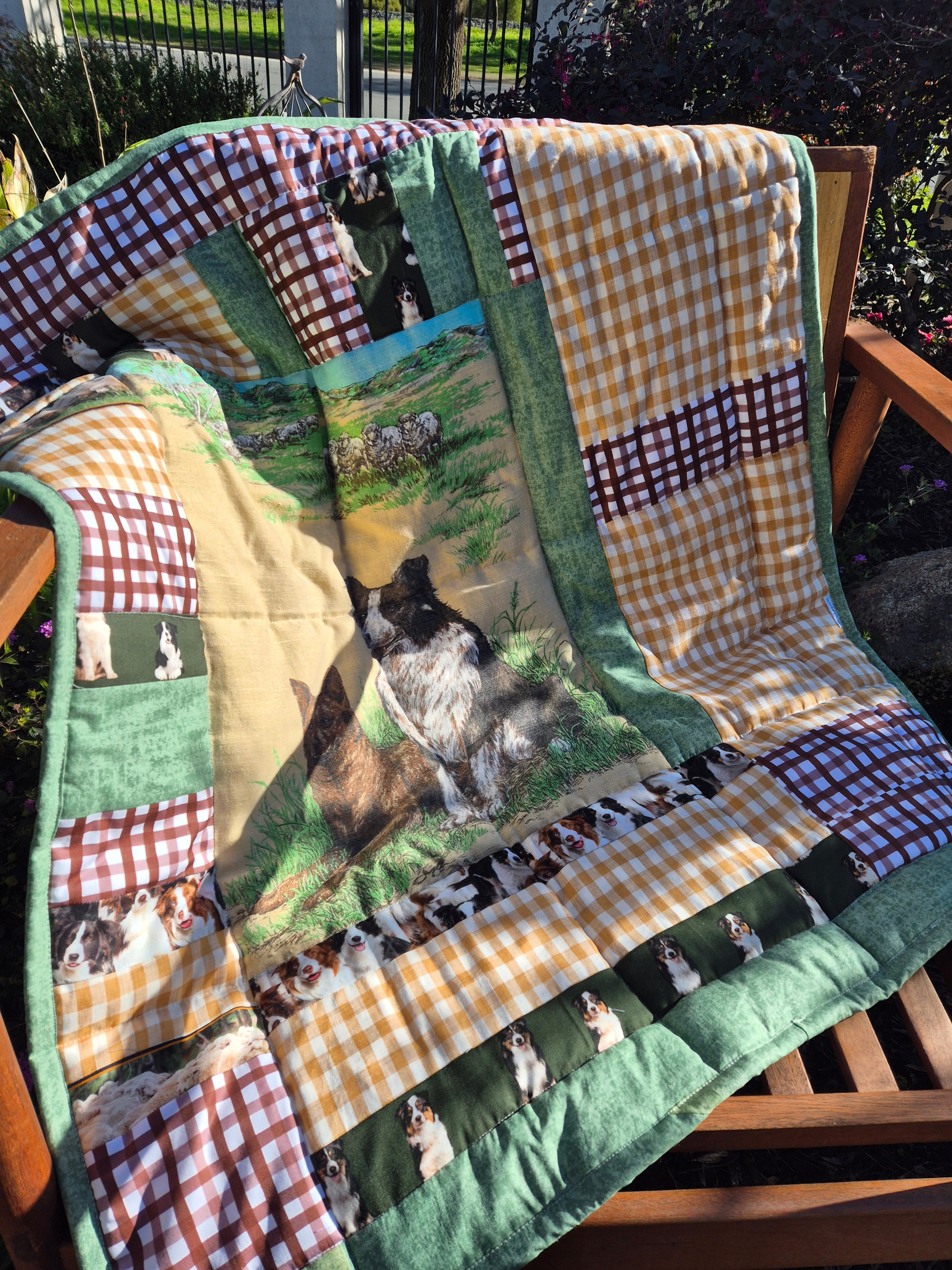 Mini muster time, baby quilt with a farm theme