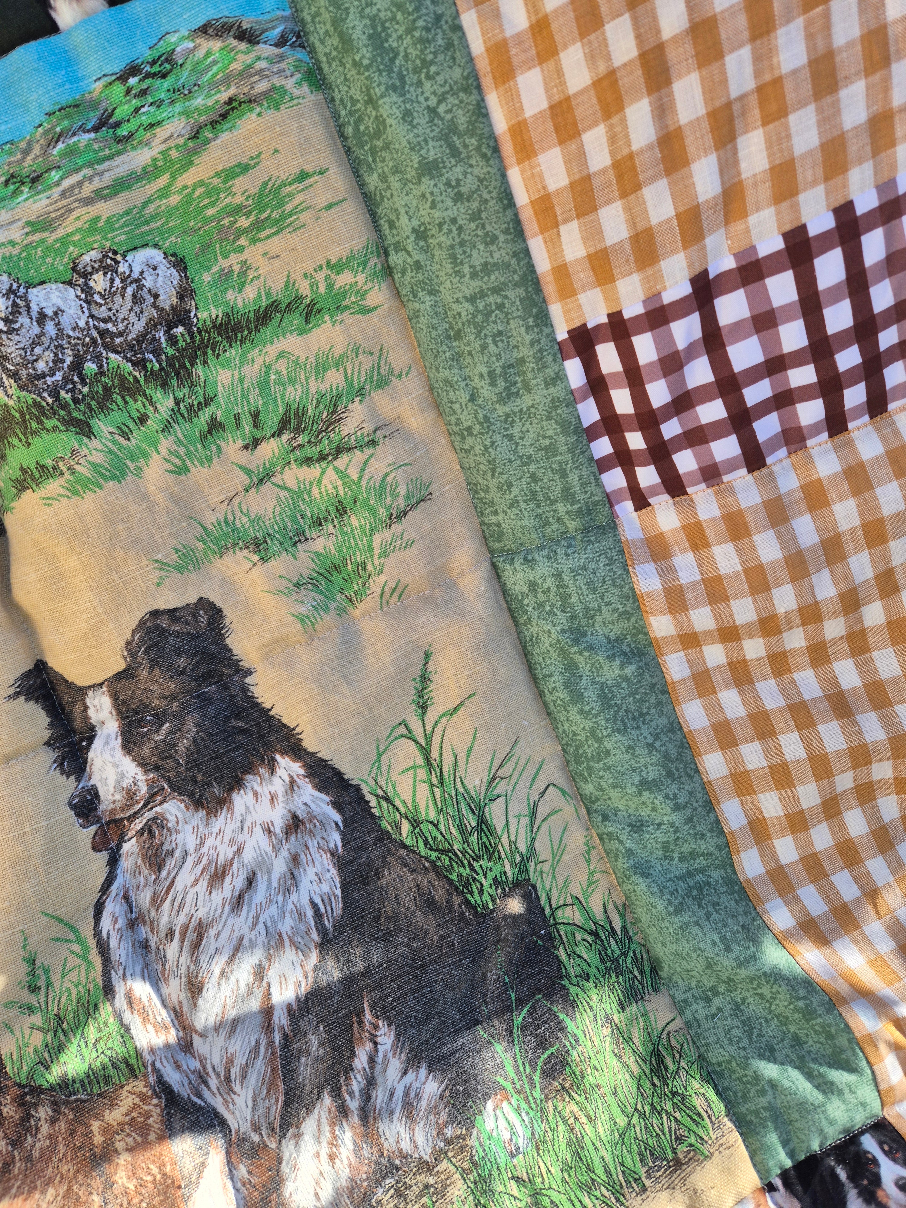Mini muster time, baby quilt with a farm theme