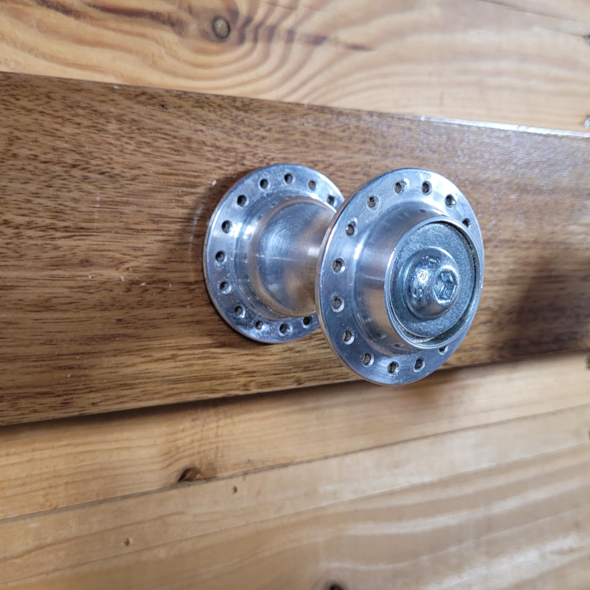 Bespoke 4 Wheel Hub Helmet Coat hat rack