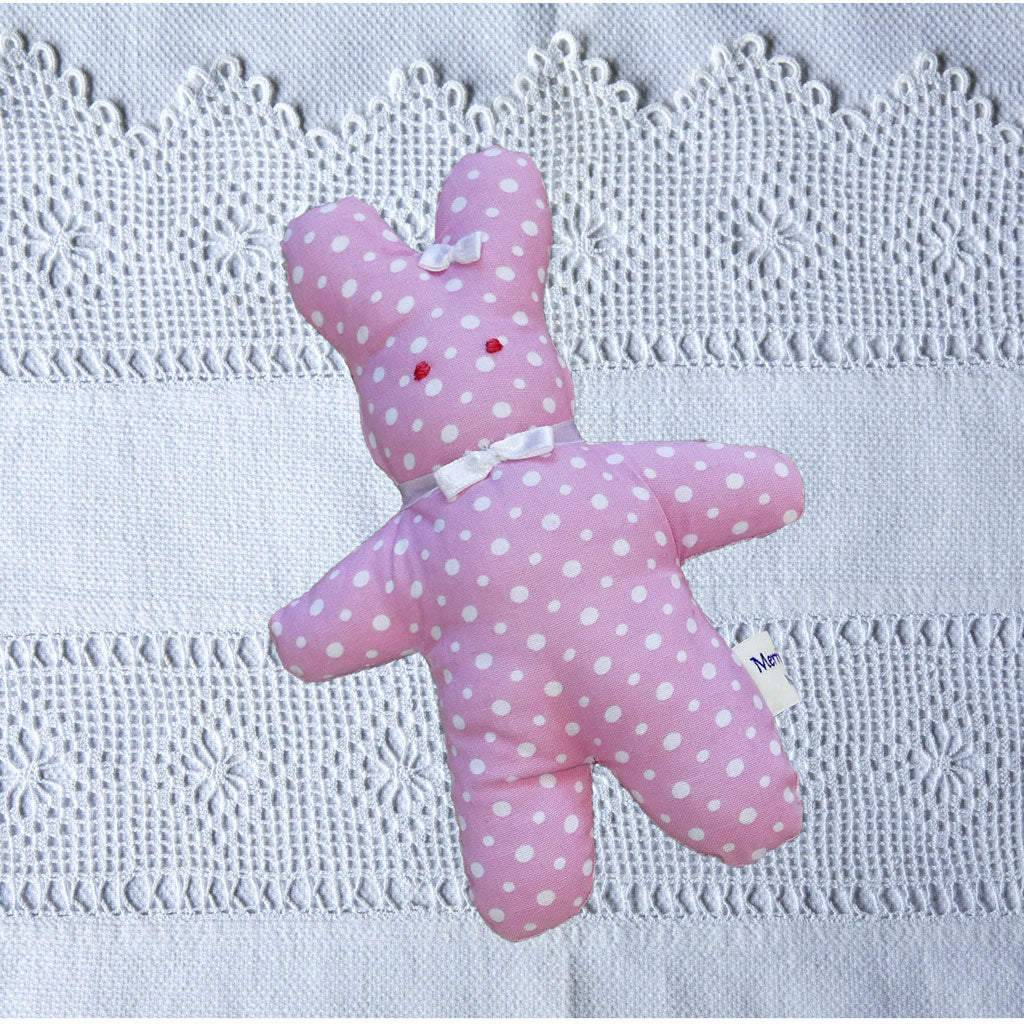 Soft toy rabbits:   Safe for little kids.
