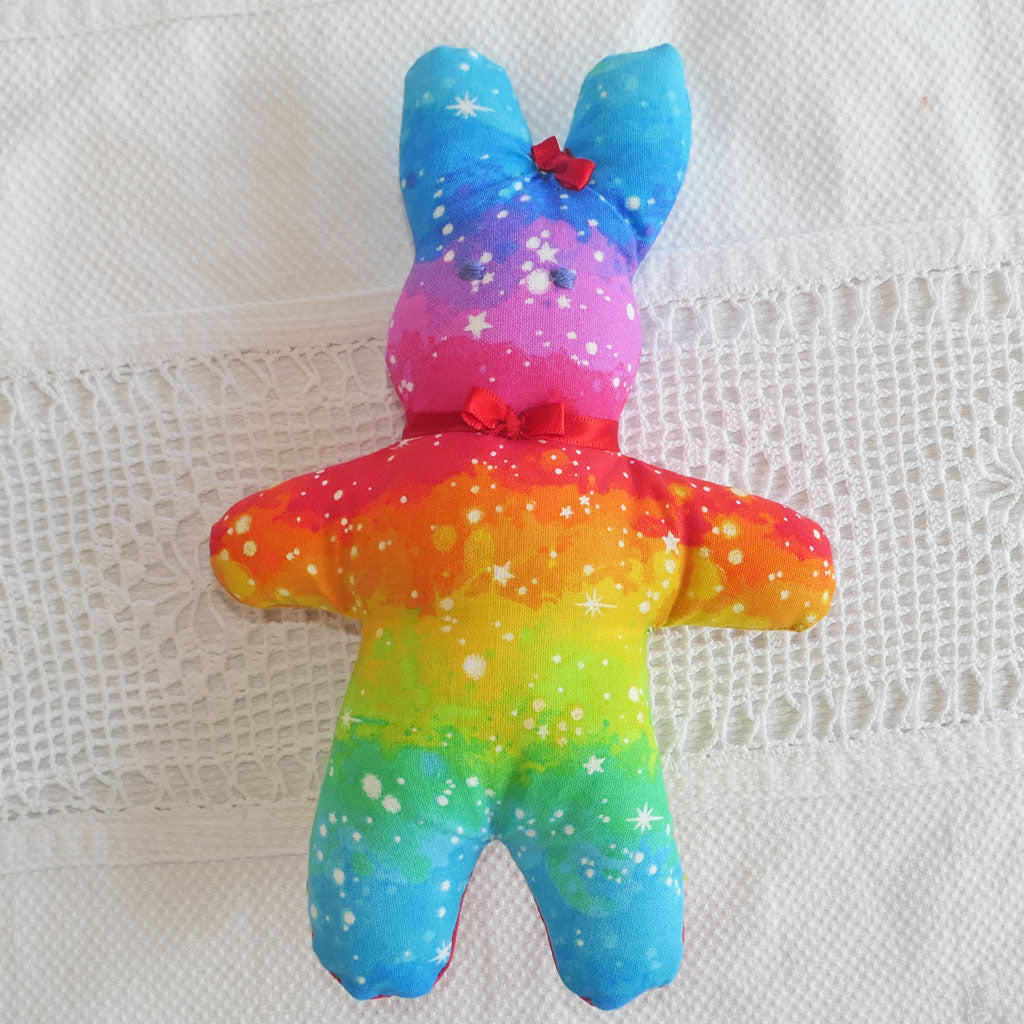 Soft toy rabbits:   Safe for little kids.