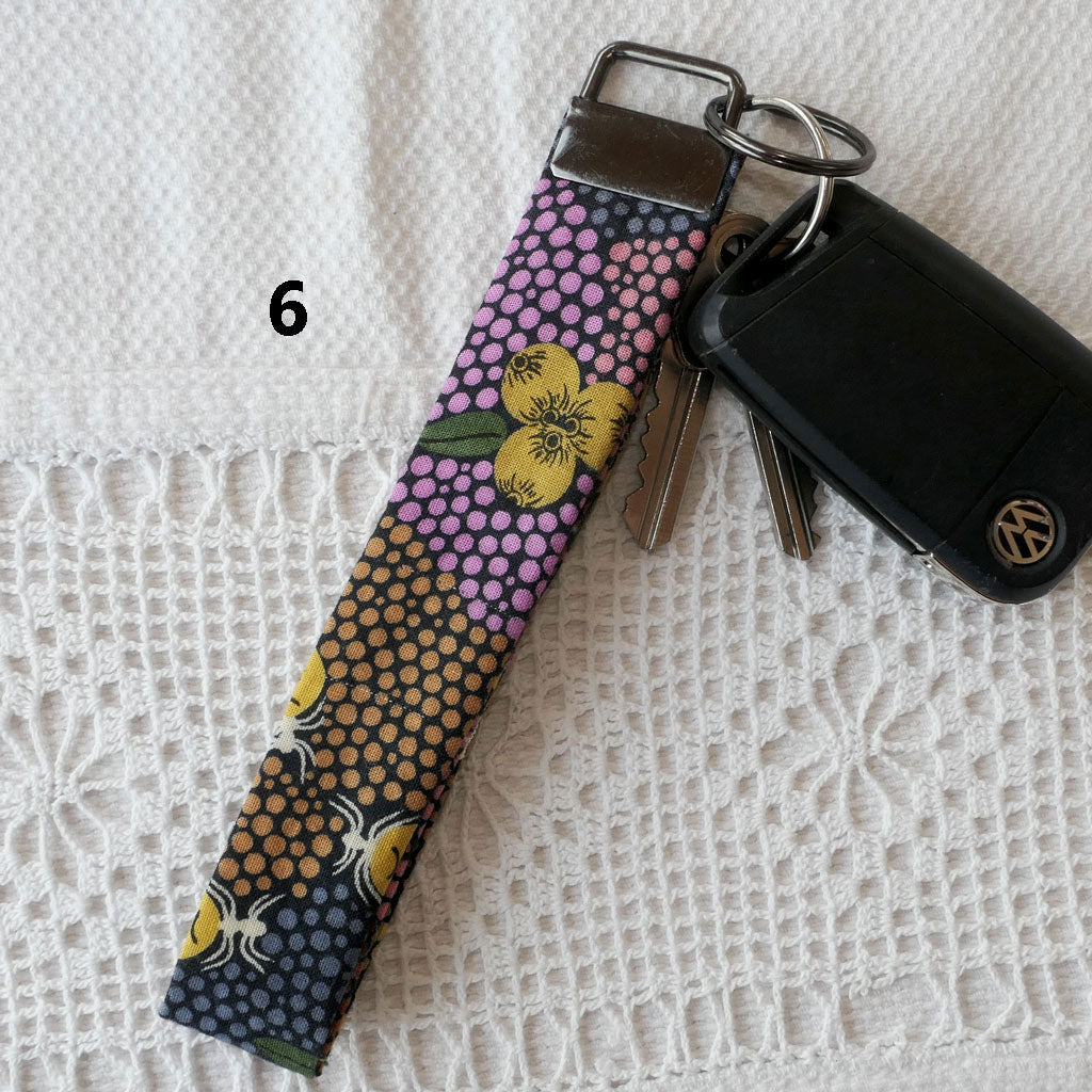 Key fobs. Australiana wristlet key rings. Hand made.