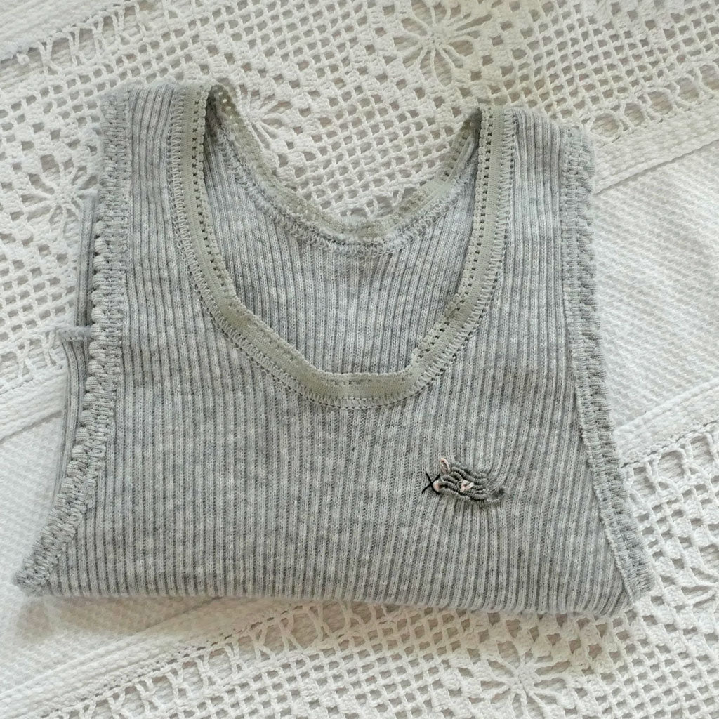 Singlets, hand embroidered for babies.  Free post.