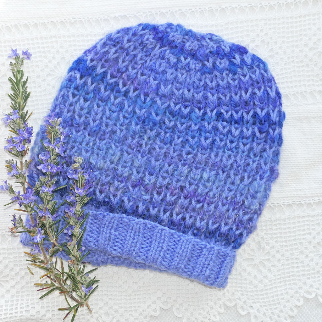 Beanie: Adult. Angora and wool.  Hand made. Free shipping