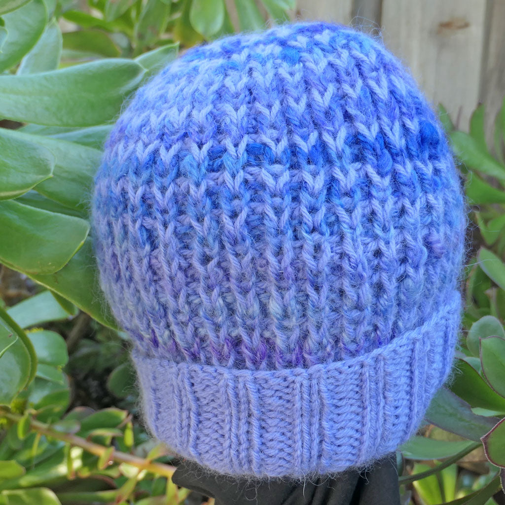 Beanie: Adult. Angora and wool.  Hand made. Free shipping