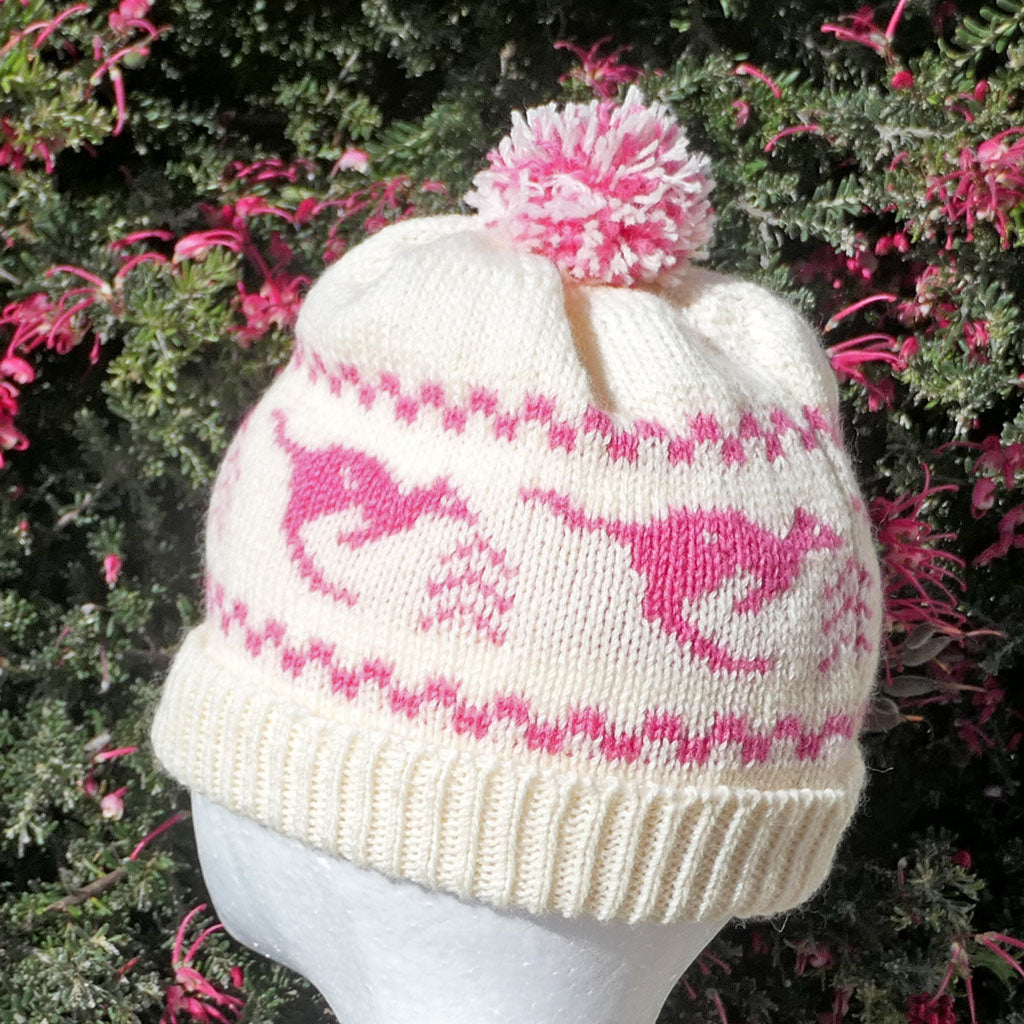 Beanies, handmade, Australian kangaroos. Aussie wool, free post
