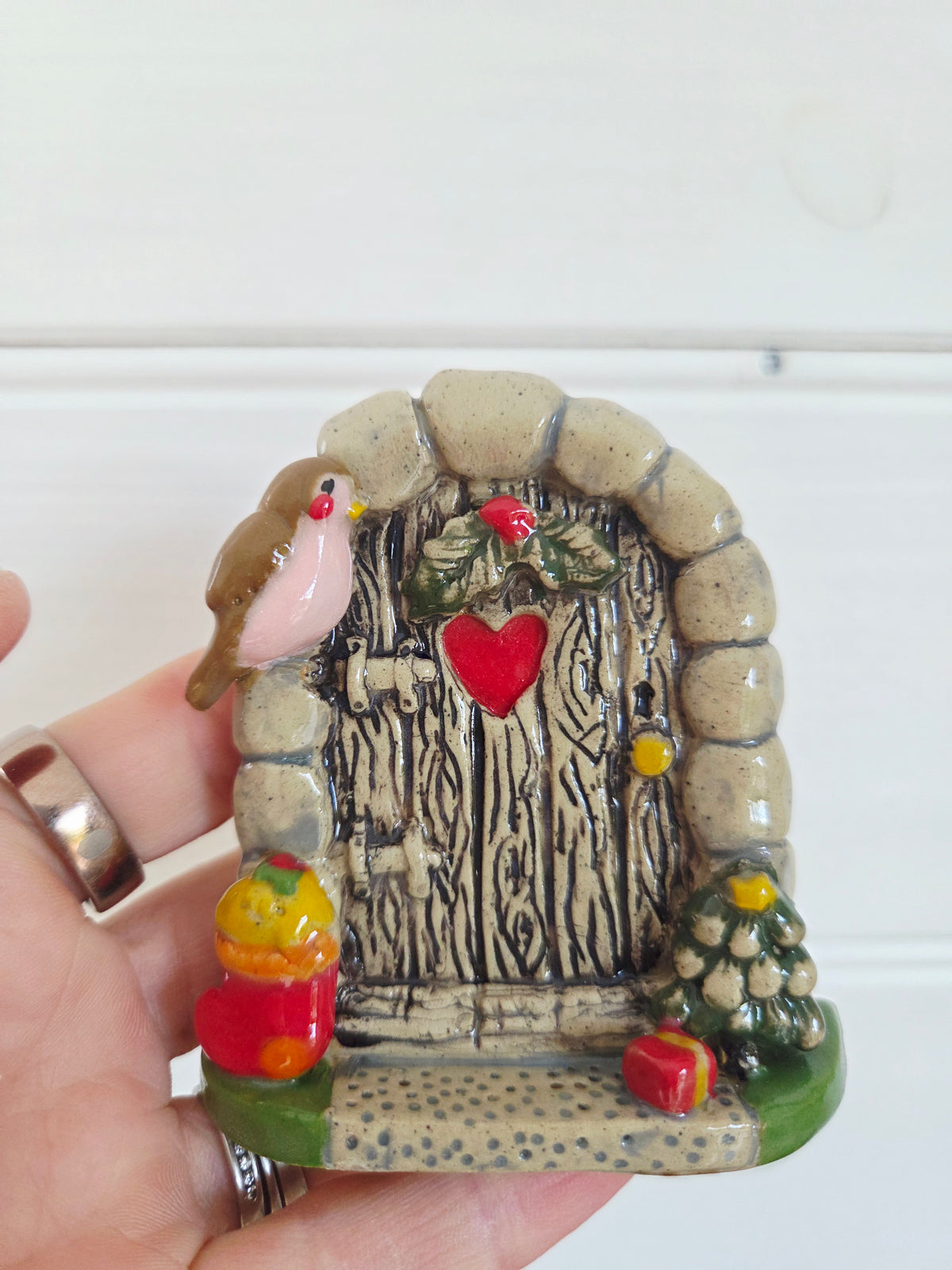 Christmas Fairy Door - Holly