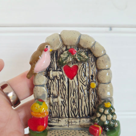 Christmas Fairy Door - Holly