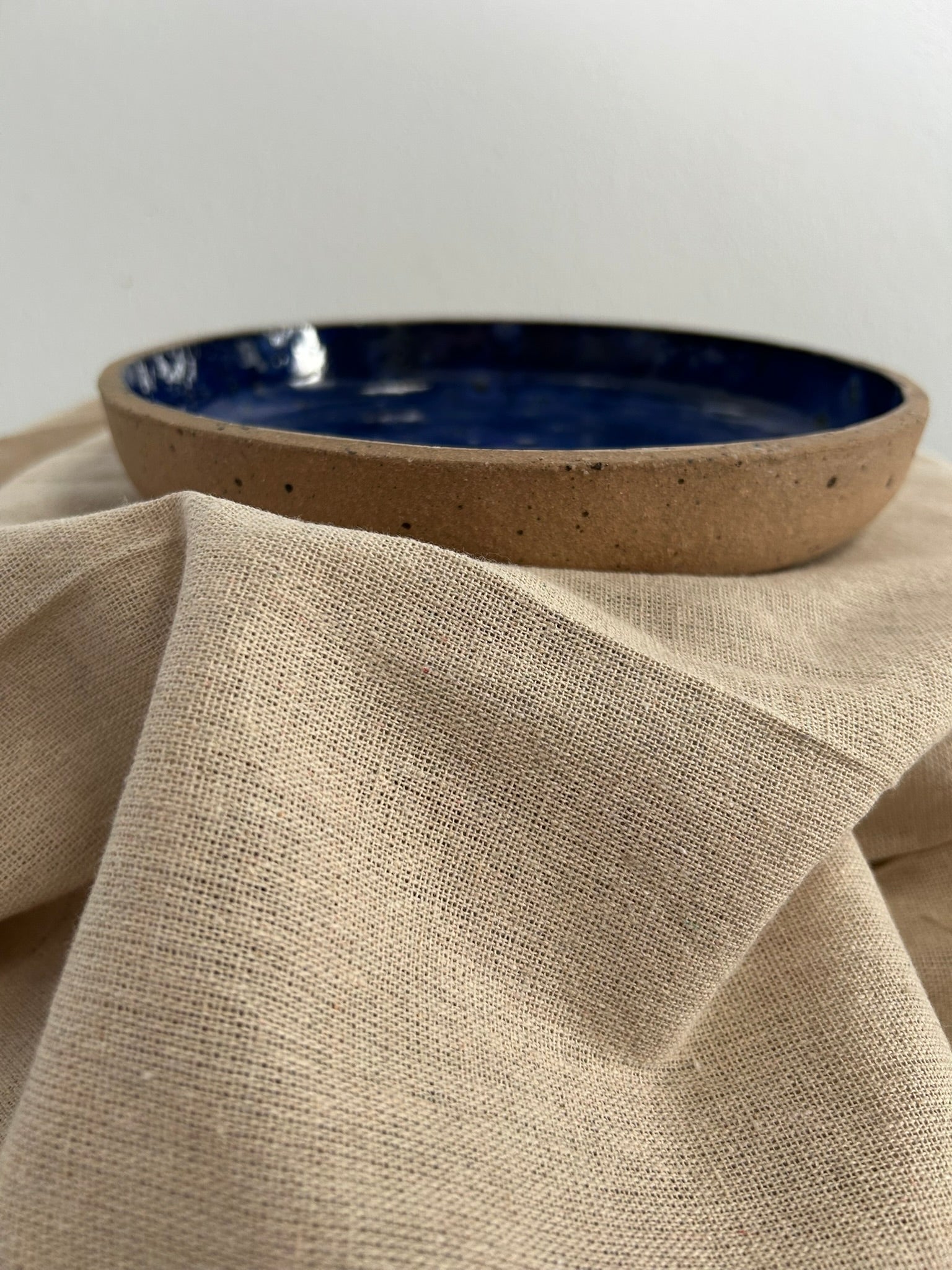 Stary sky blue ceramic bowl