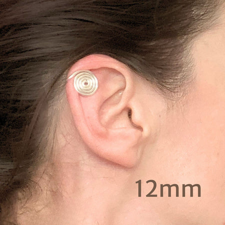 Spiral ear cuff | gold silver copper rose titanium & more | Clip on Compression | 3 sizes