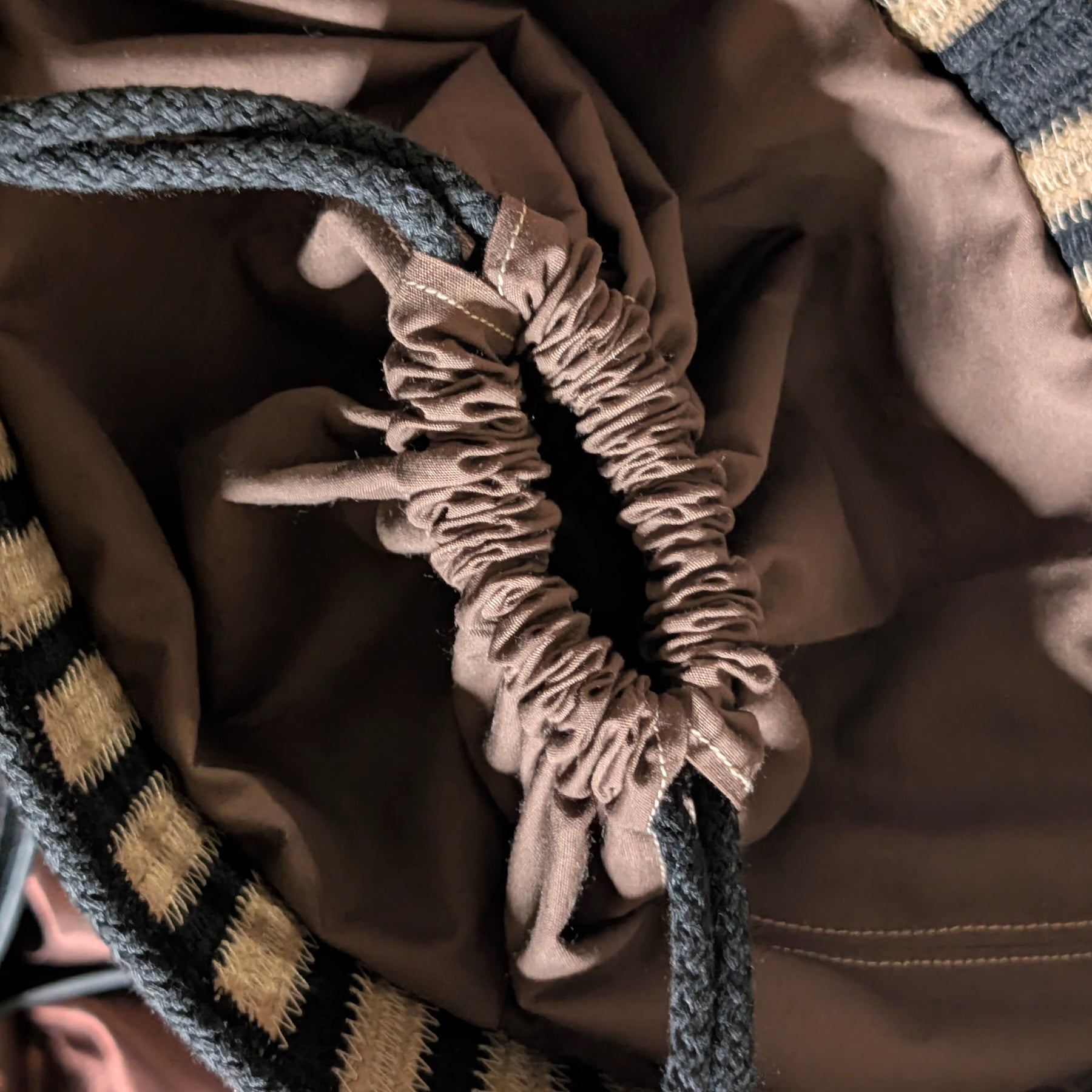 "Ritz" (L) Handmade Cotton Cord Bag