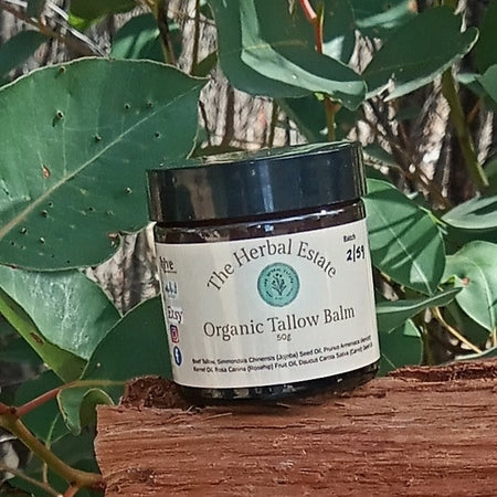 Grass-Fed Organic Tallow Balm | Nourishing Skin, Fragrance-Free | Handmade in Queensland | 10g - 50g or 2 x50g