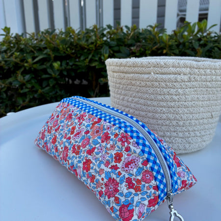 Quilted Trixie Zip Pouch – Liberty Theresa C (Liberty of London)