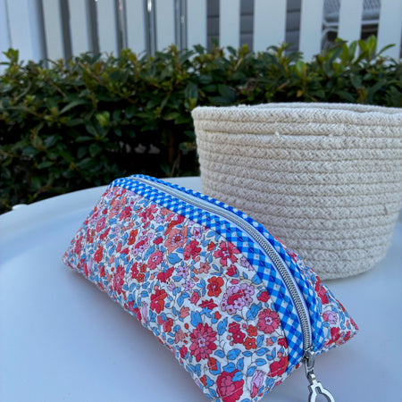 Quilted Trixie Zip Pouch – Liberty Theresa C (Liberty of London)