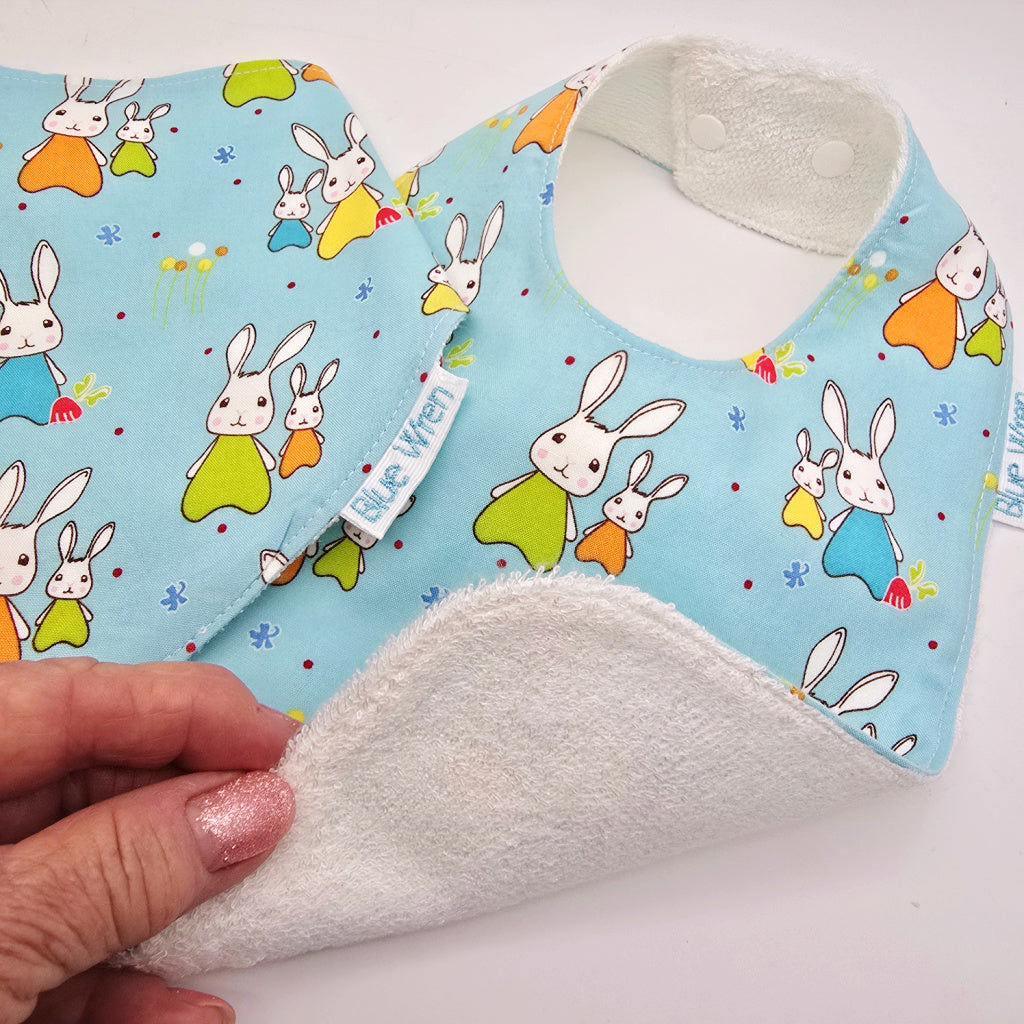 Baby Bib and Bandanna Set Reusable Gift