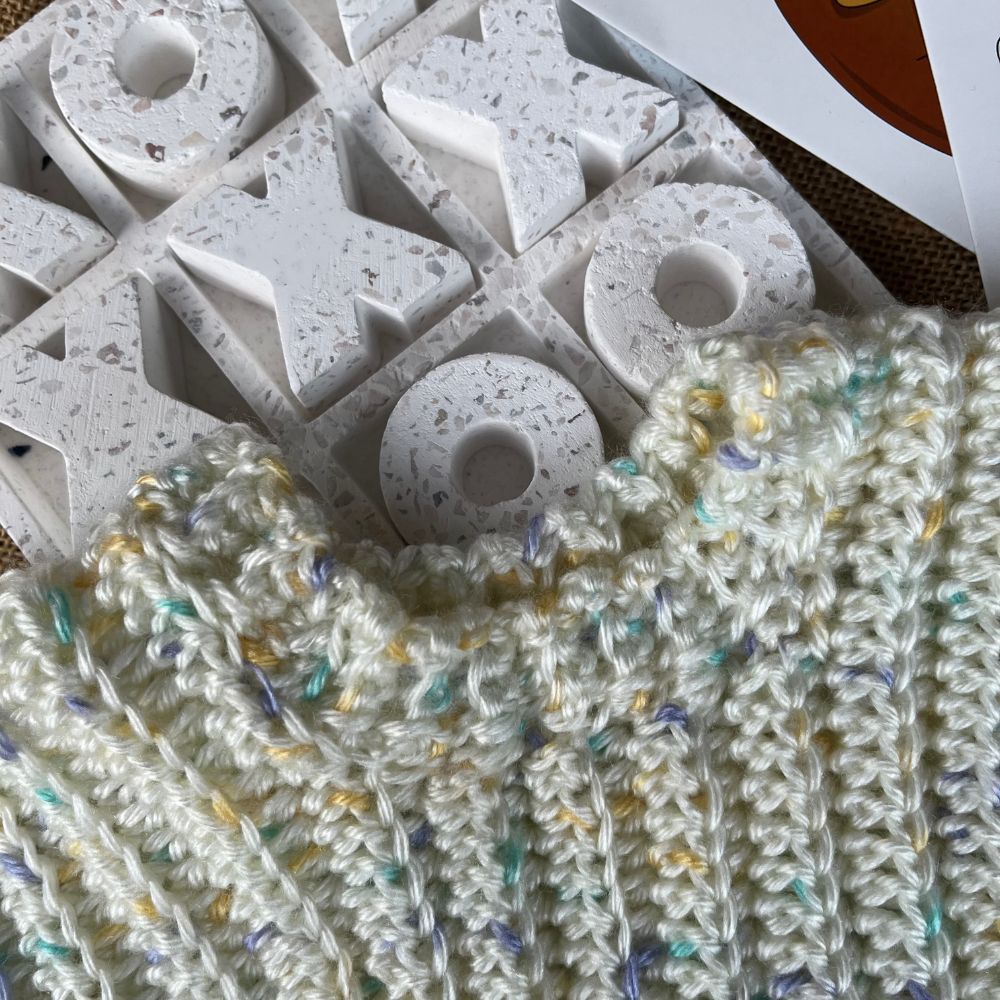 Handmade crochet baby jumper | super soft | cream fleck | newborn