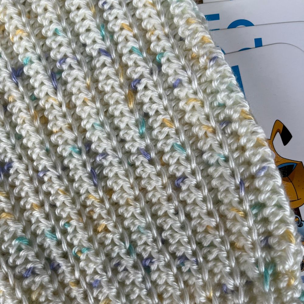 Handmade crochet baby jumper | super soft | cream fleck | newborn