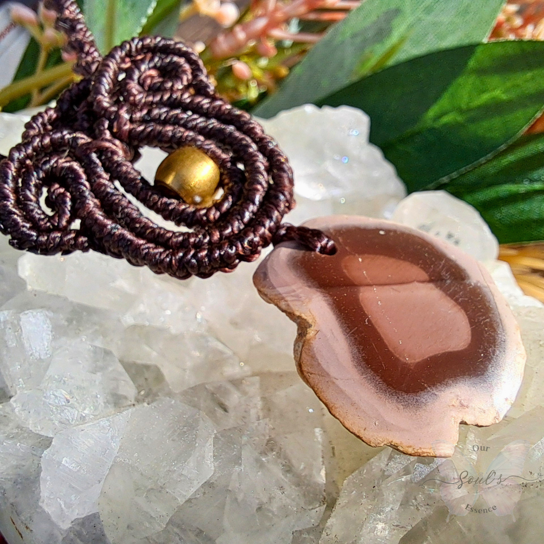 Polychrome Jasper Micro Macramé Necklace